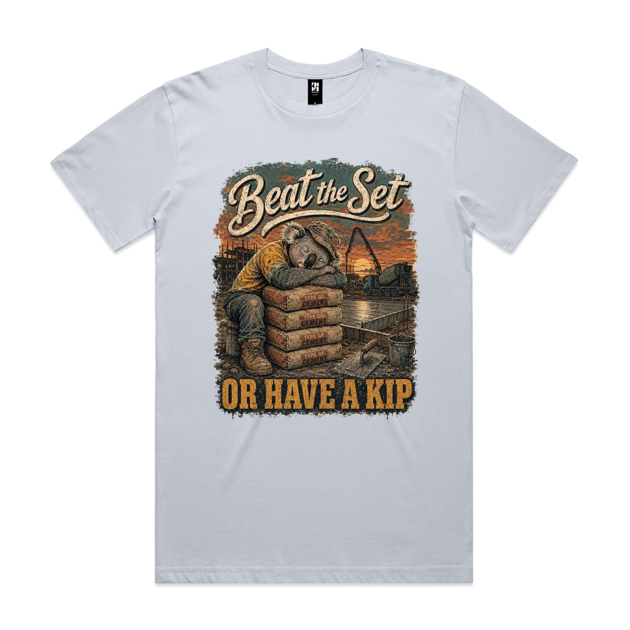 Beat the Set — Or Have a Kip | Koala Concreter Tee
