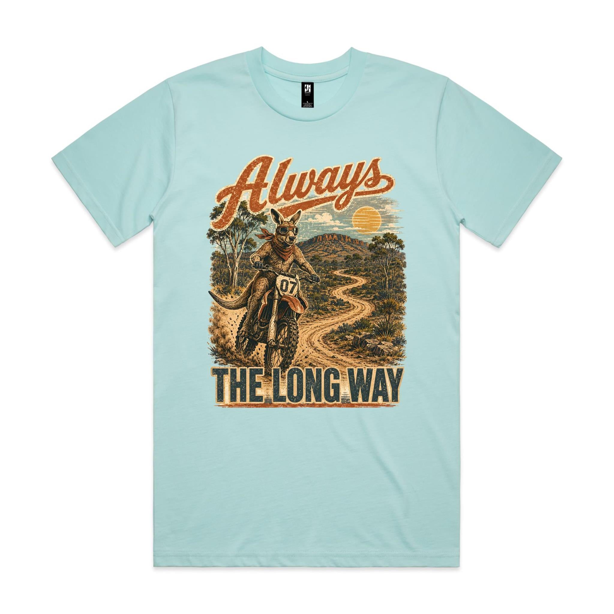 Always the Long Way — Kangaroo Dirt Bike Tee