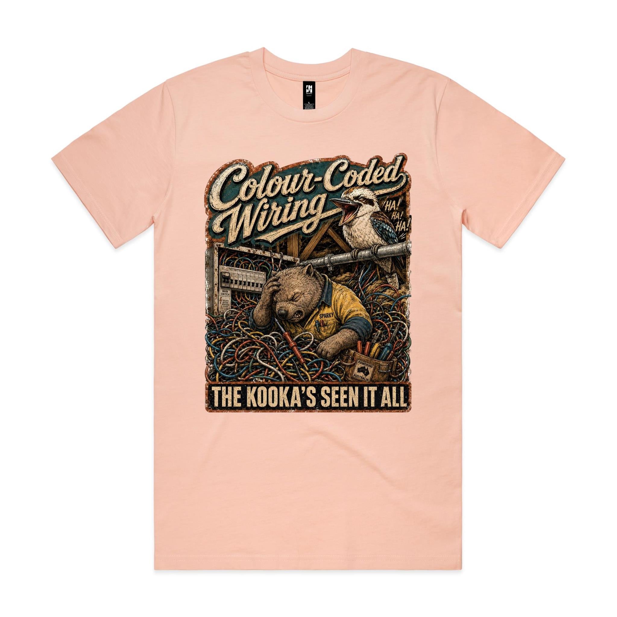 Colour-Coded Wiring | Wombat Sparky Tee