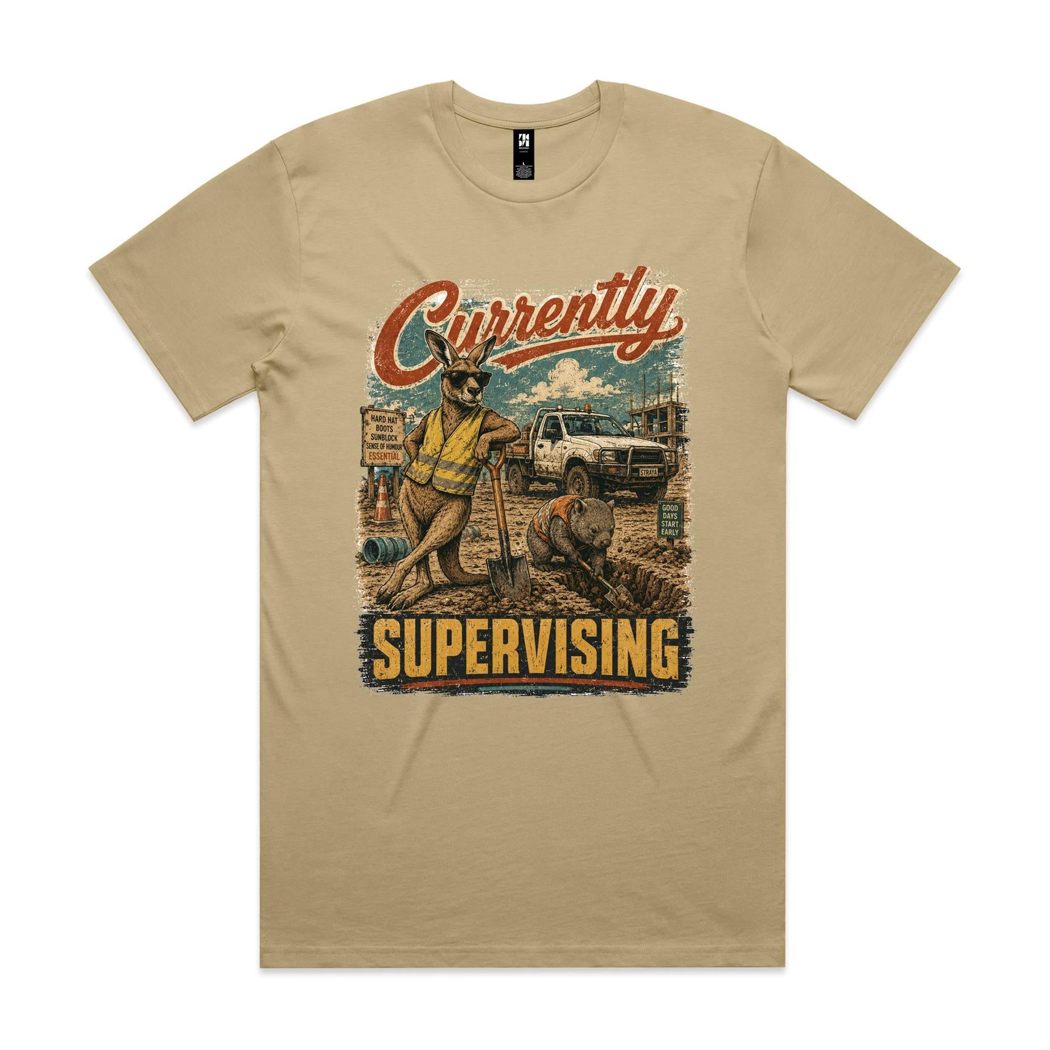 Currently Supervising — Kangaroo & Wombat Tradie Tee