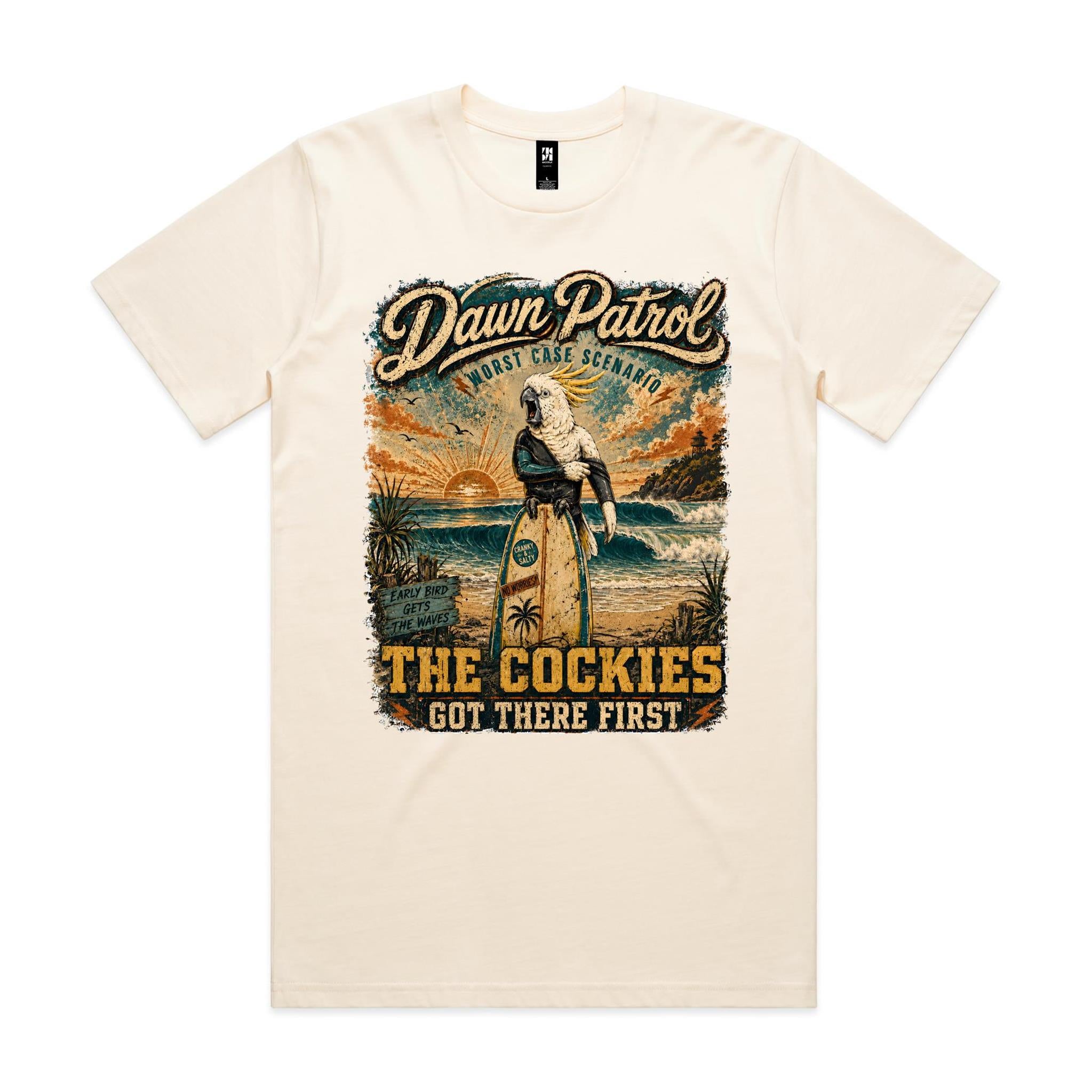 Dawn Patrol — The Cockies Got There First | Cockatoo Surf Tee