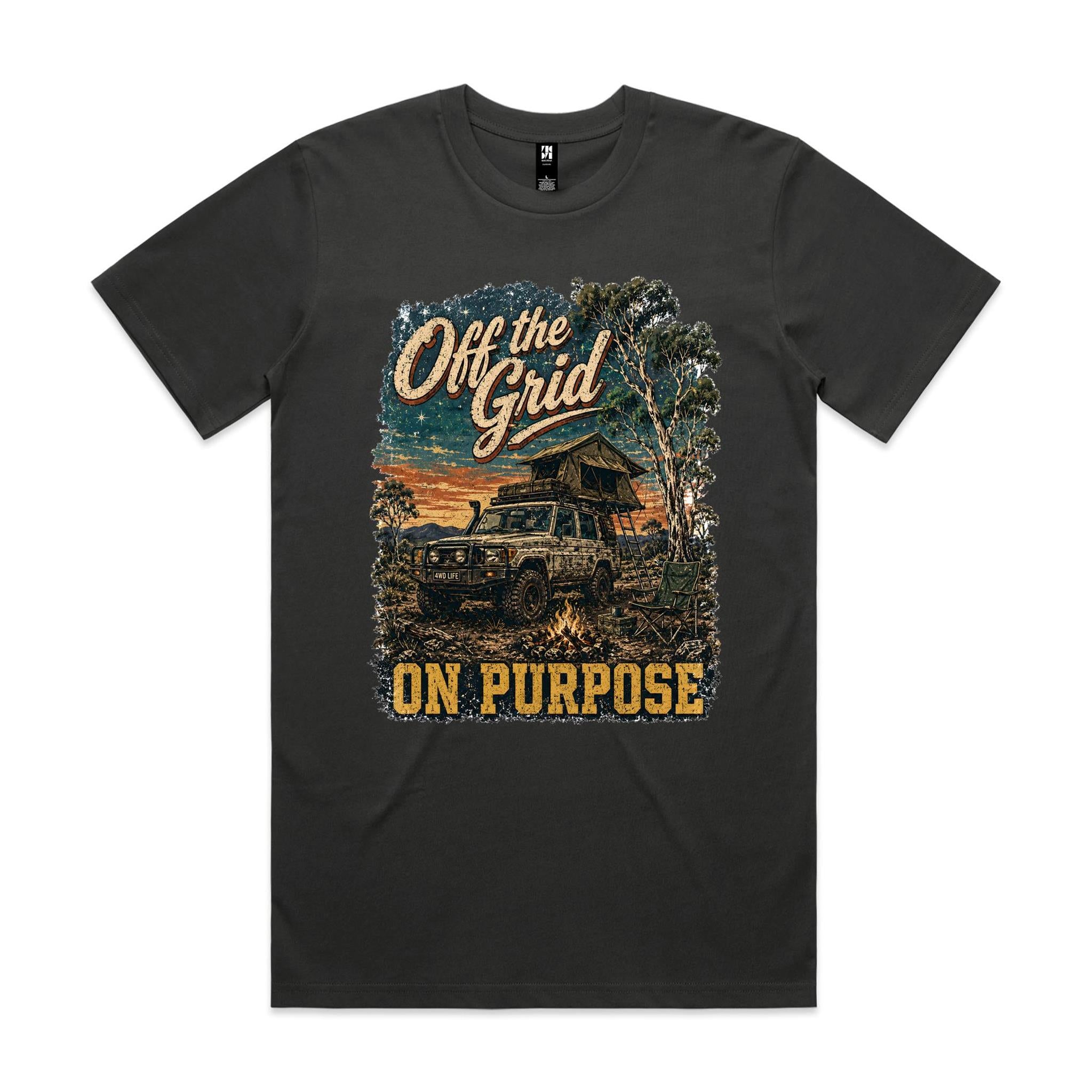 Off the Grid, On Purpose — 4WD Camping Tee
