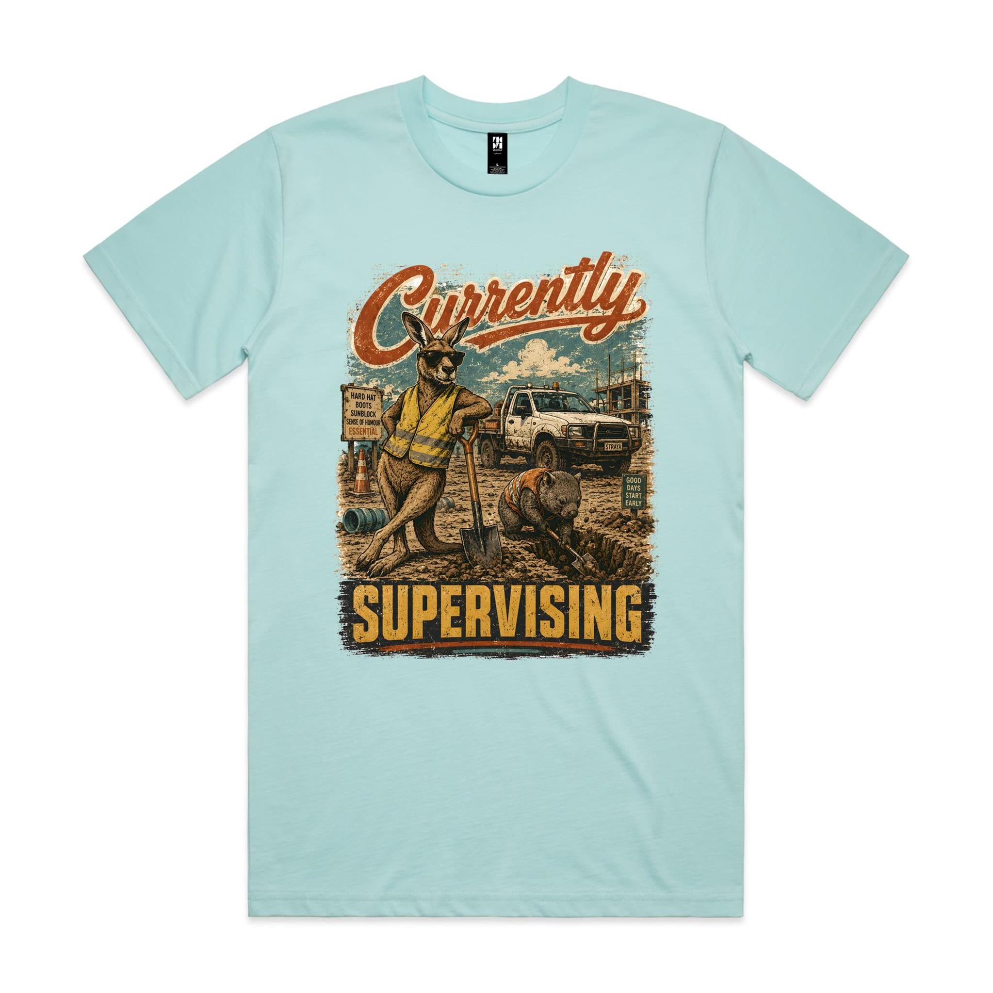 Currently Supervising — Kangaroo & Wombat Tradie Tee
