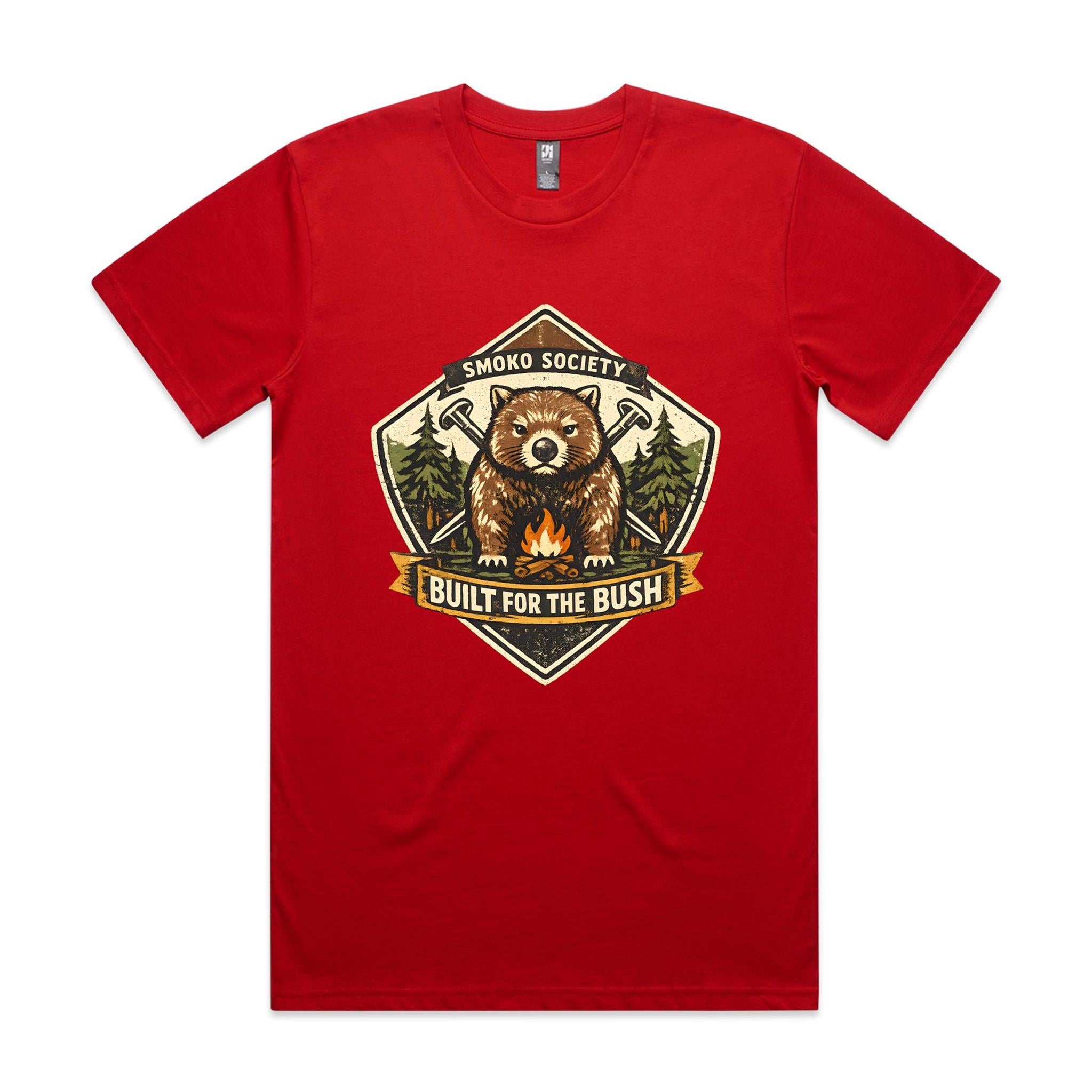 Smoko Society Wombat — Built for the Bush Tee
