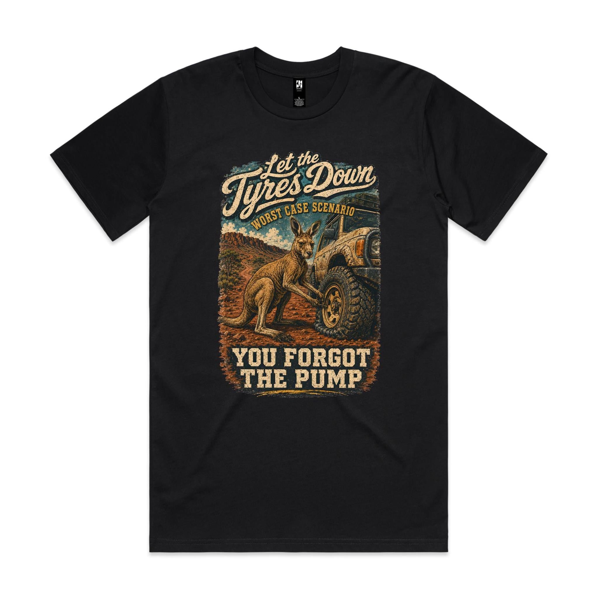 Let the Tyres Down — You Forgot the Pump | Kangaroo 4WD Tee