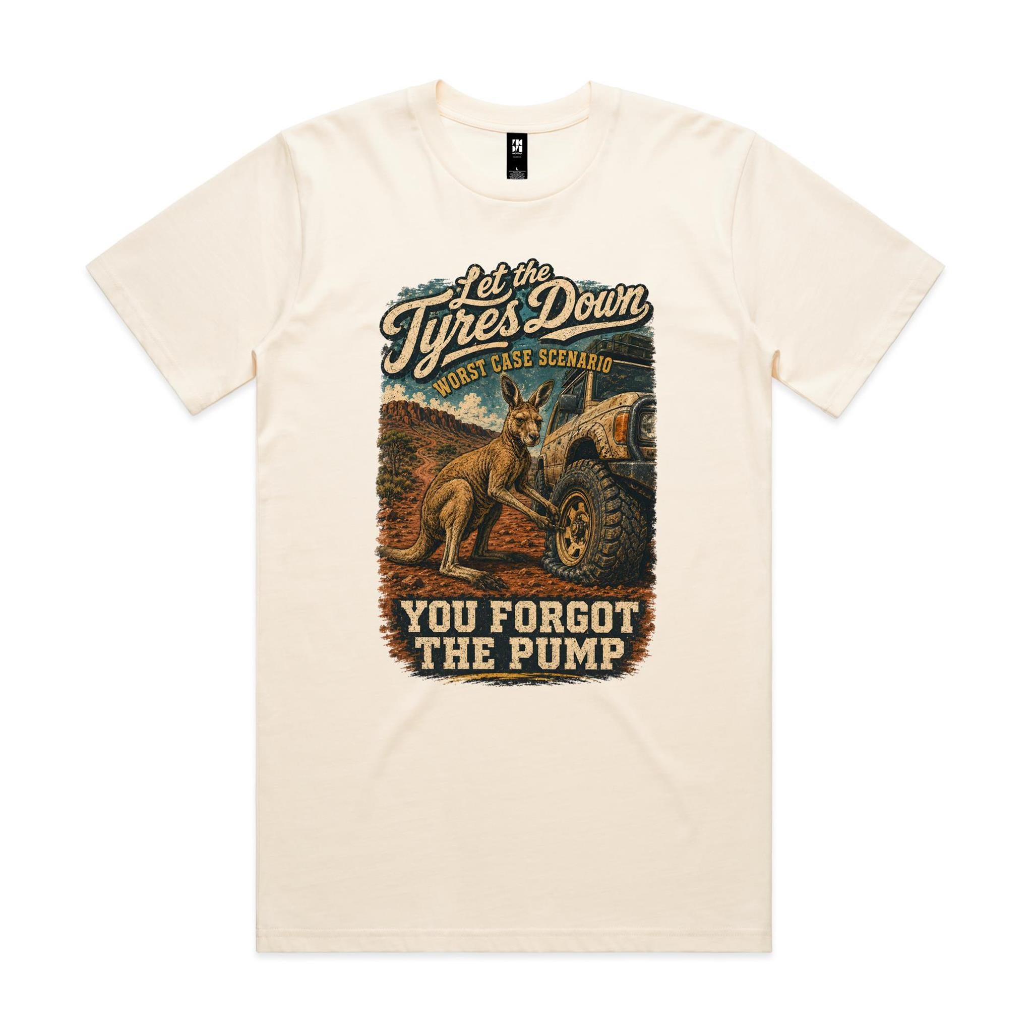 Let the Tyres Down — You Forgot the Pump | Kangaroo 4WD Tee