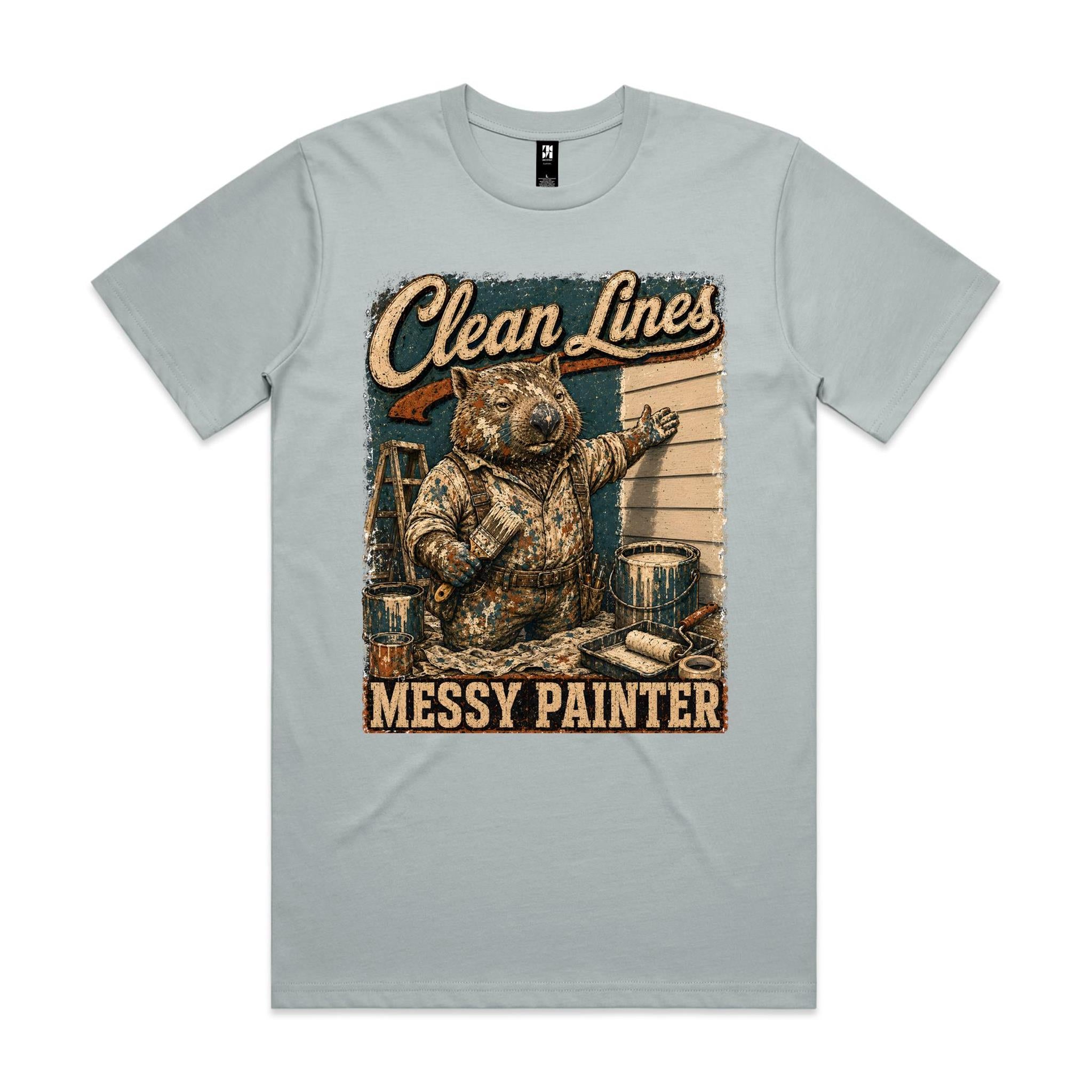 Clean Lines, Messy Painter | Wombat Painter Tee