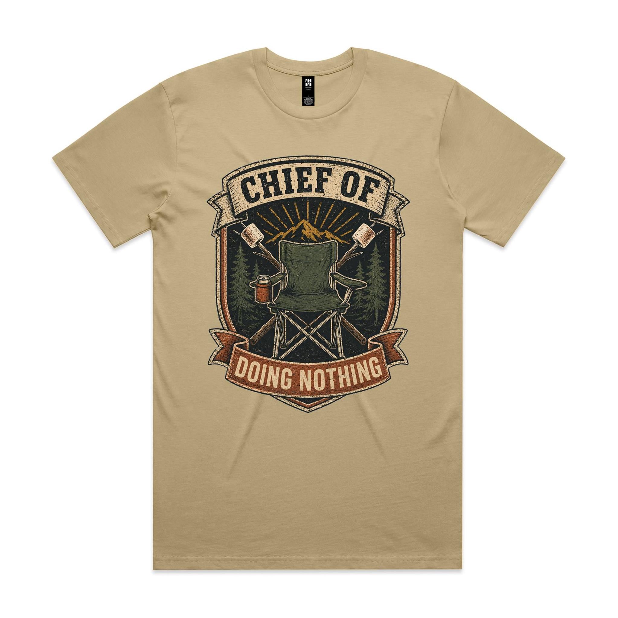 Chief of Doing Nothing — Camping Tee