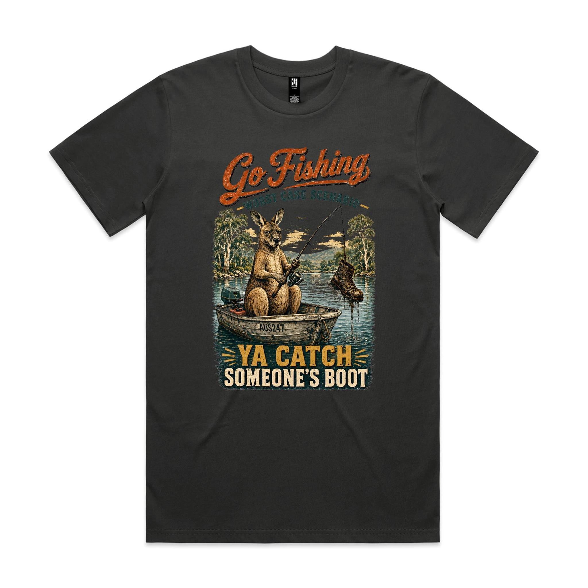 Ya Catch Someone's Boot | Kangaroo Fishing Tee