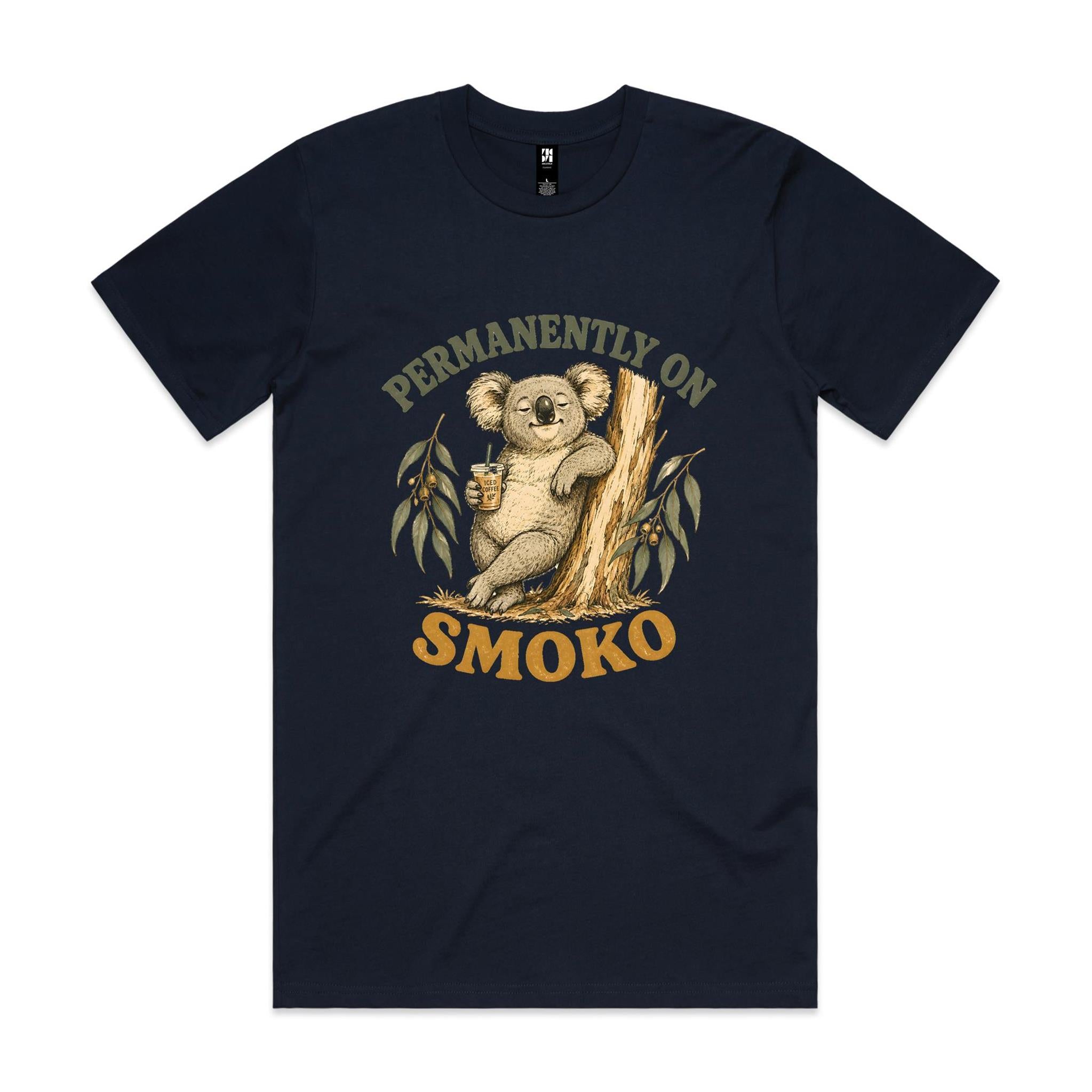 Permanently on Smoko — Iced Coffee Koala Tee