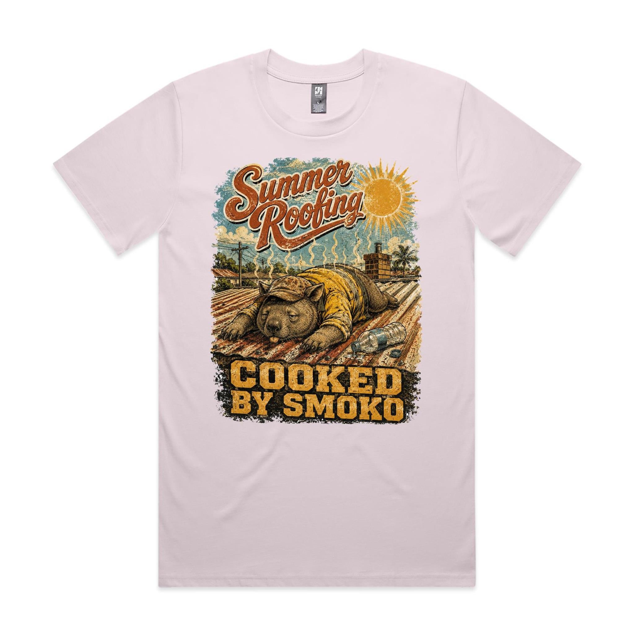 Summer Roofing — Cooked by Smoko | Wombat Roofer Tee