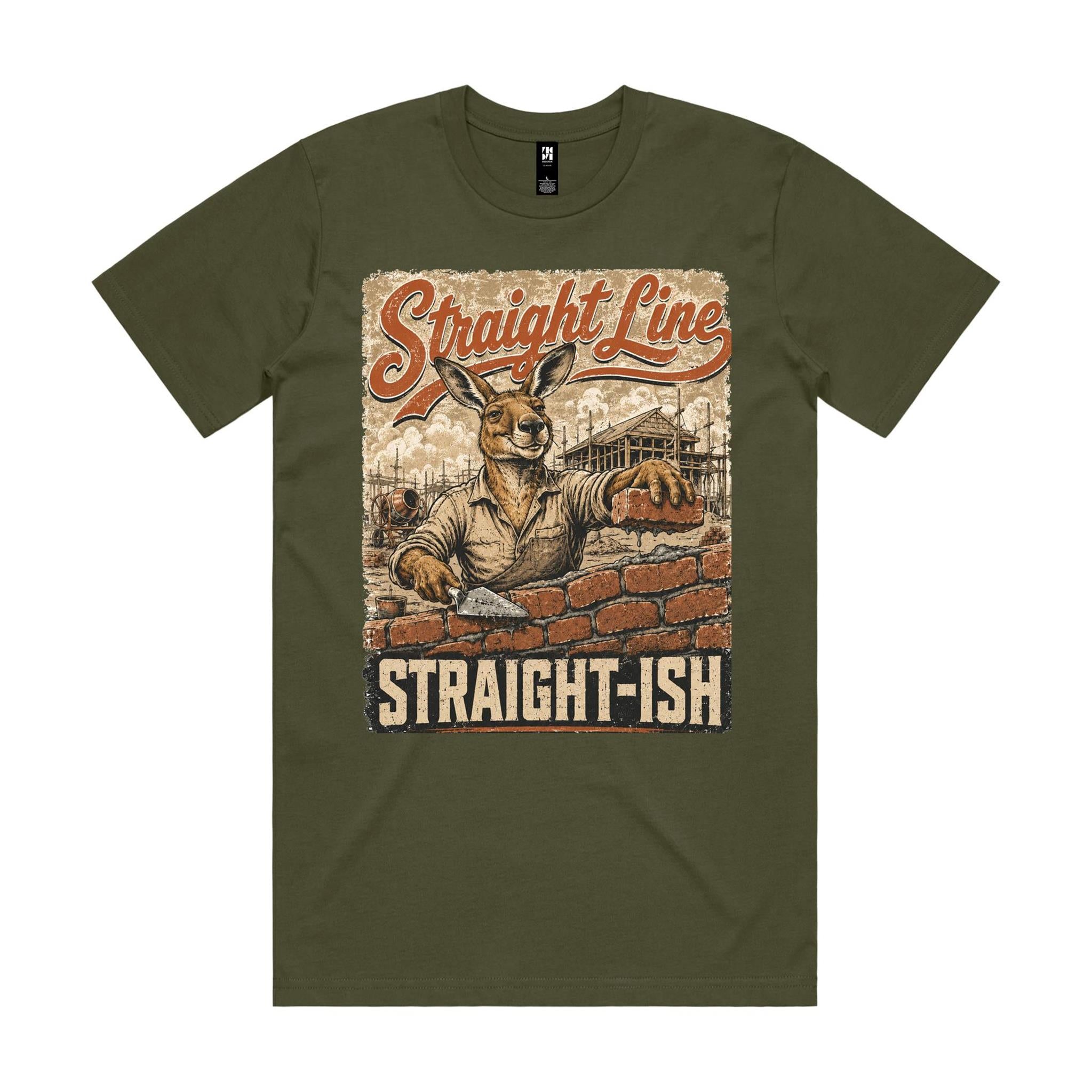 Straight Line — Straight-ish | Kangaroo Brickie Tee