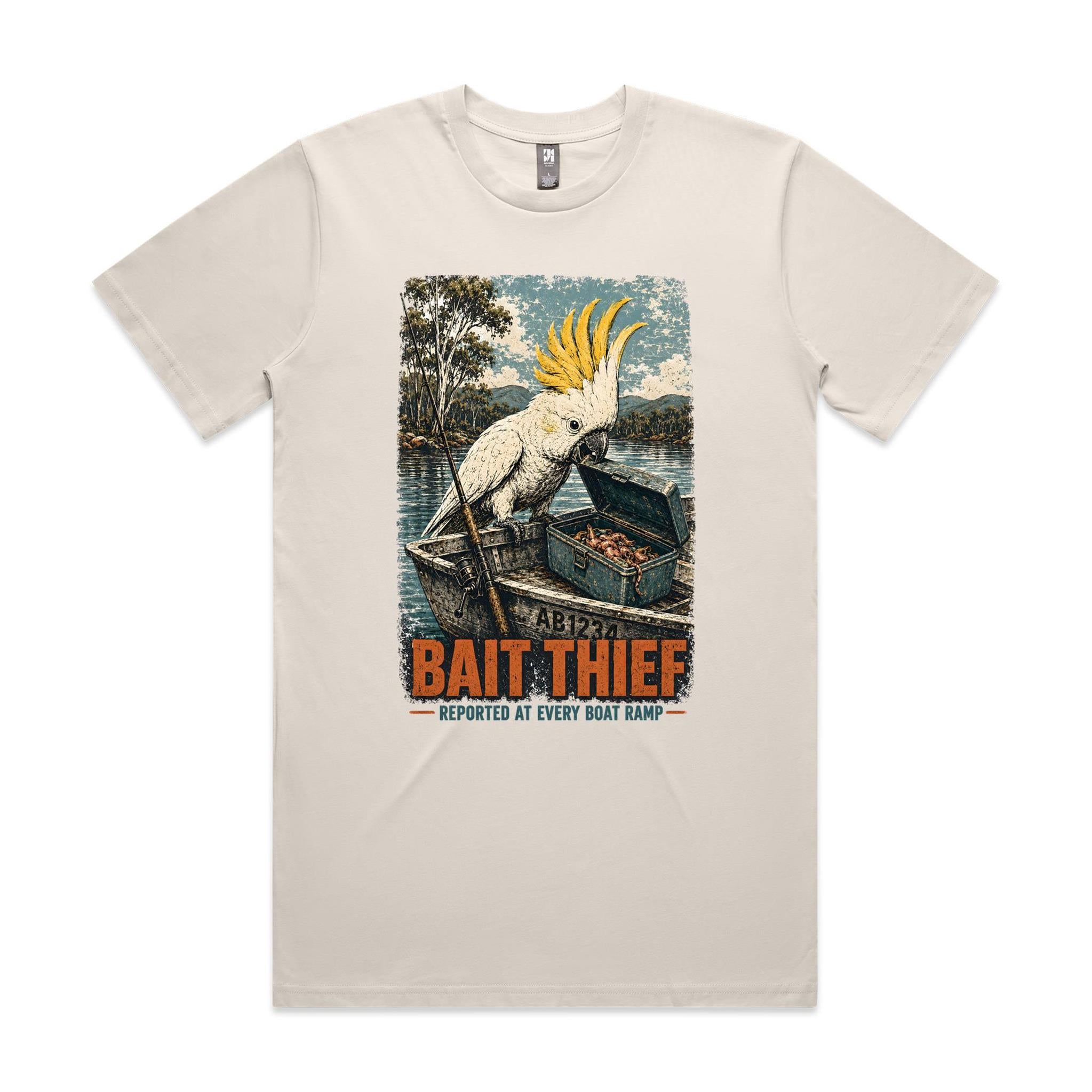 Bait Thief — Reported at Every Boat Ramp | Cockatoo Fishing Tee