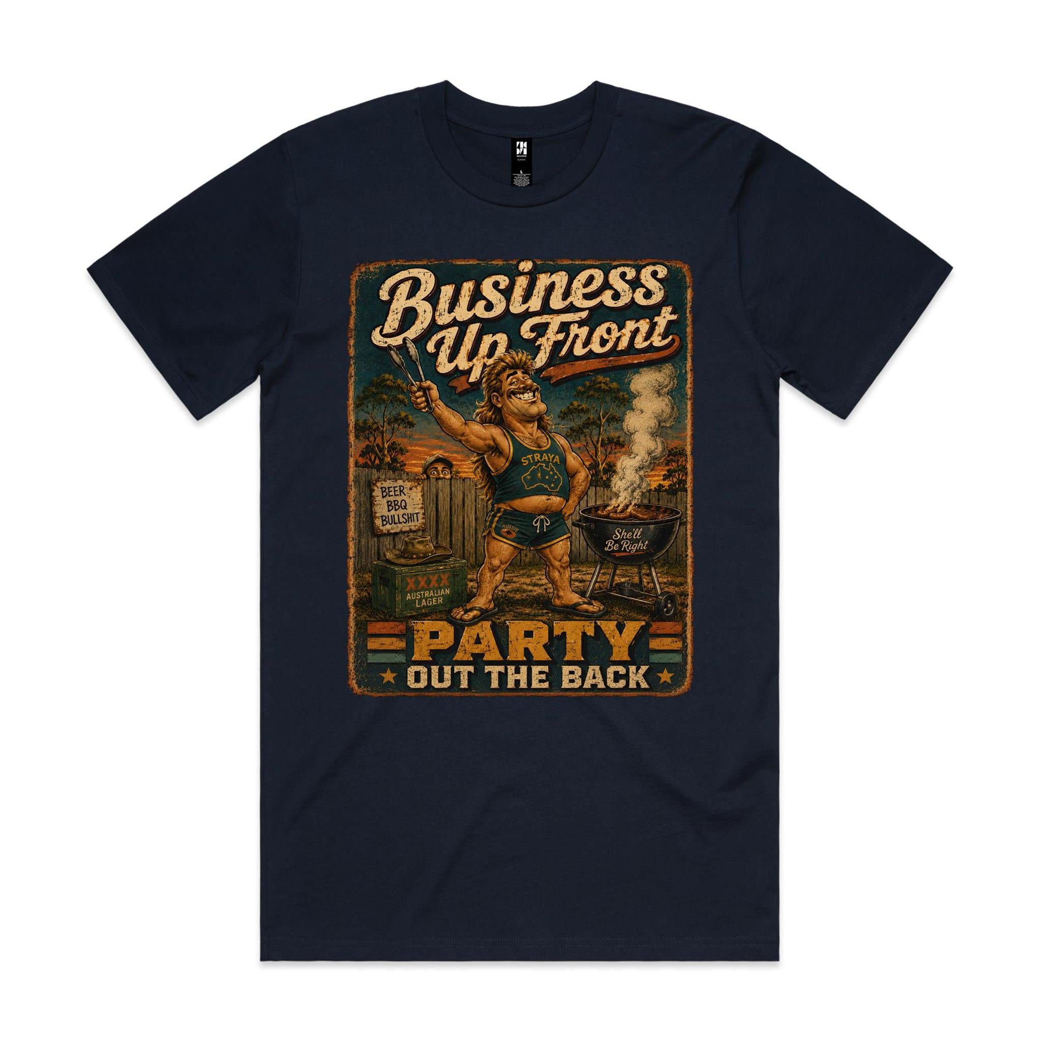 Business Up Front, Party Out the Back | Mullet Tee