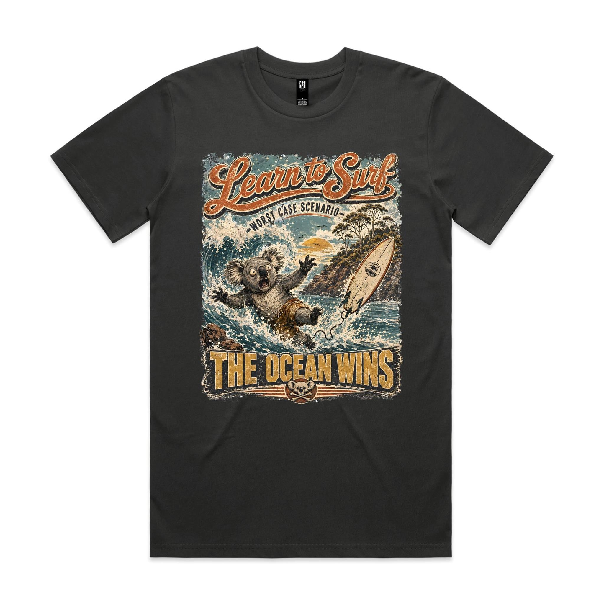 Learn to Surf — The Ocean Wins | Koala Surf Tee