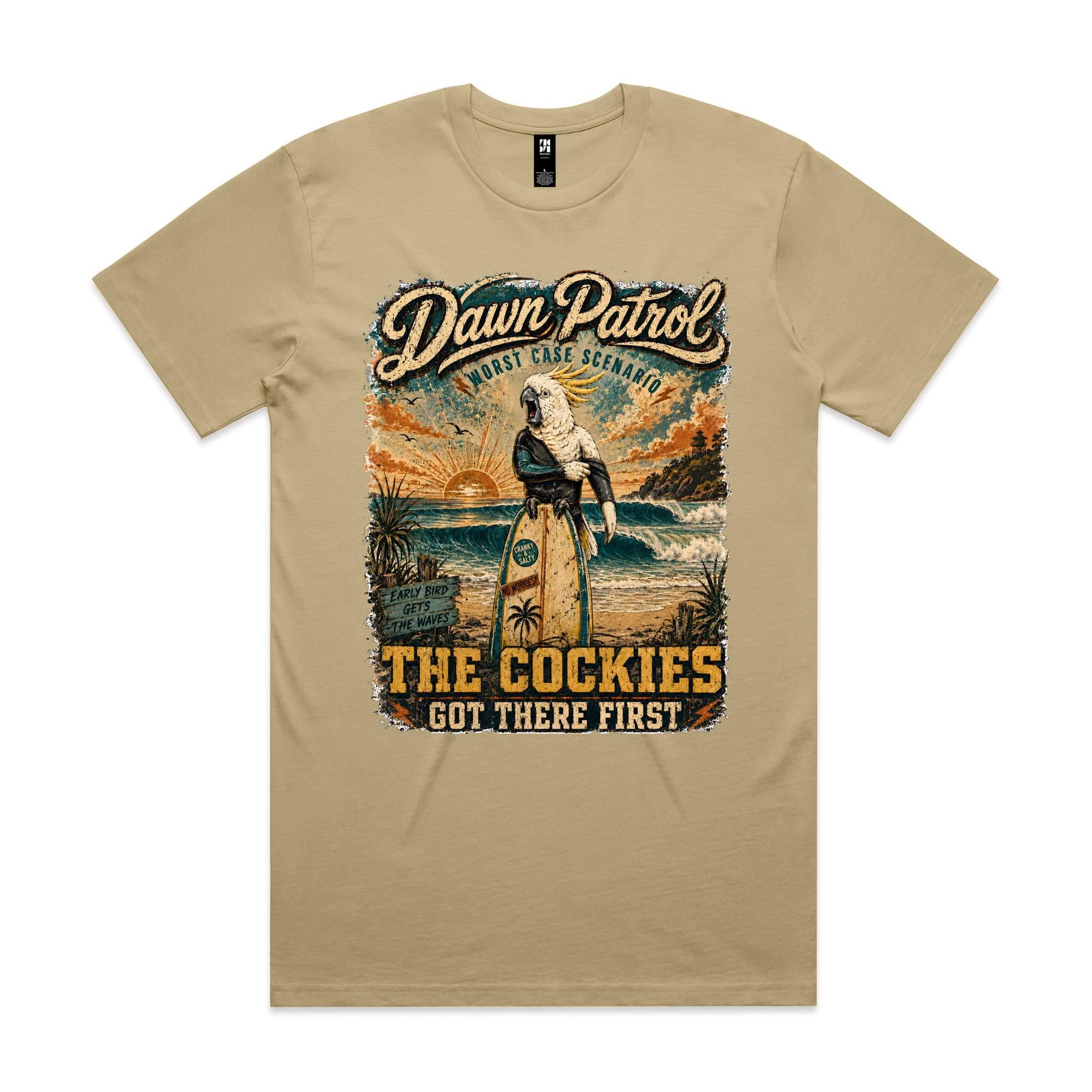 Dawn Patrol — The Cockies Got There First | Cockatoo Surf Tee