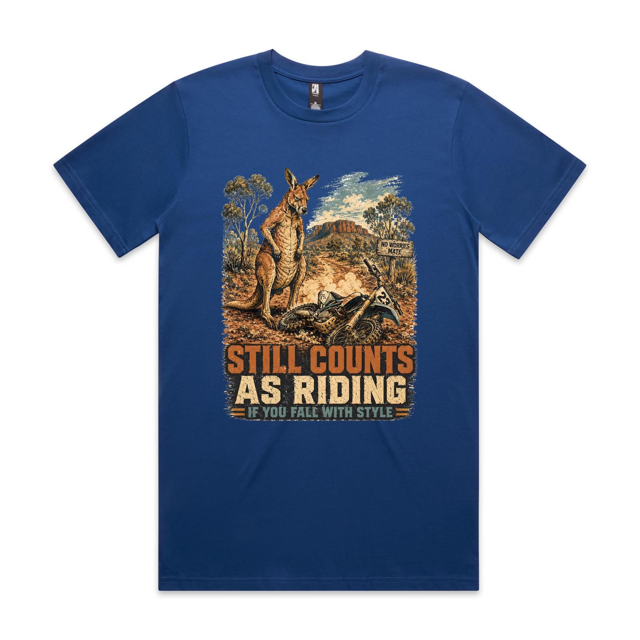 Still Counts as Riding — Kangaroo Dirt Bike Tee