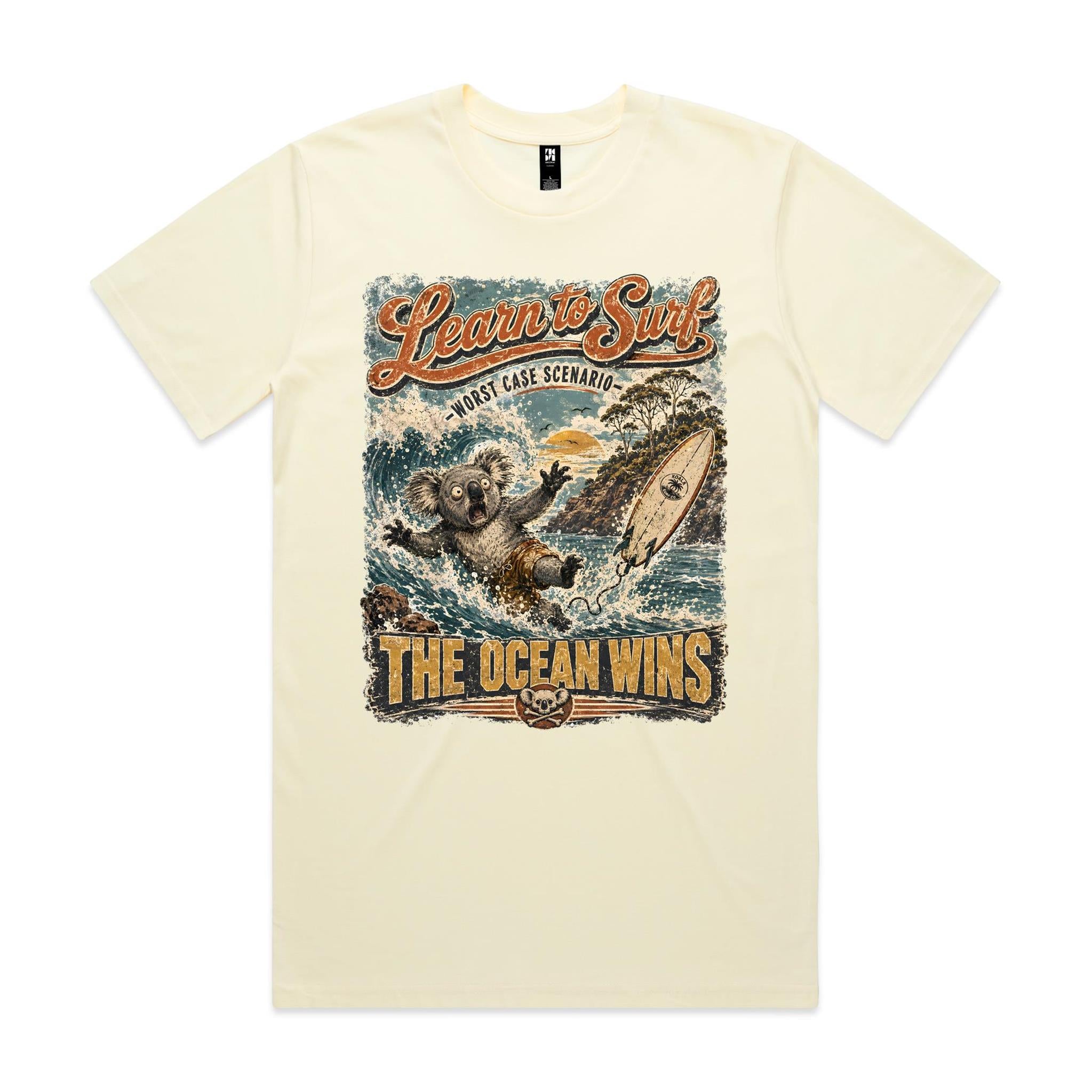 Learn to Surf — The Ocean Wins | Koala Surf Tee