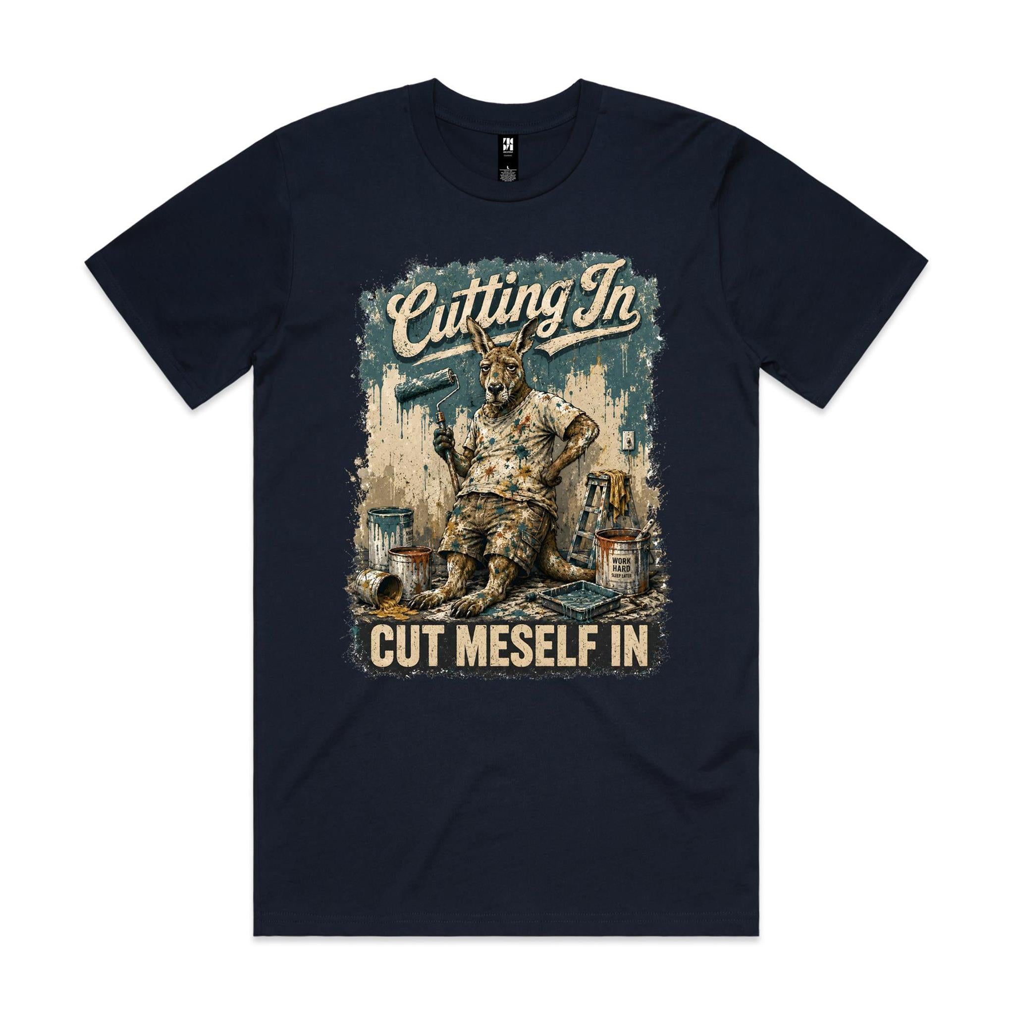 Cutting In — Cut Meself In | Kangaroo Painter Tee