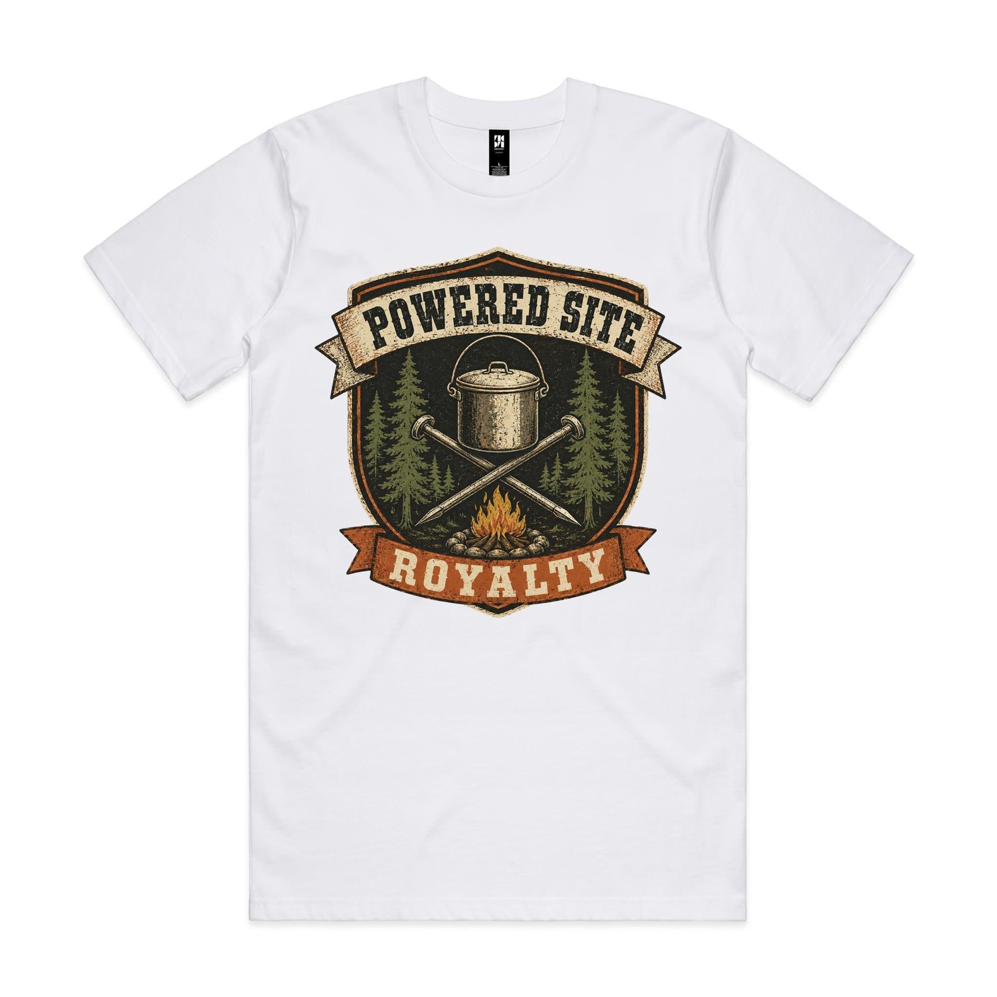 Powered Site Royalty — Camping Tee