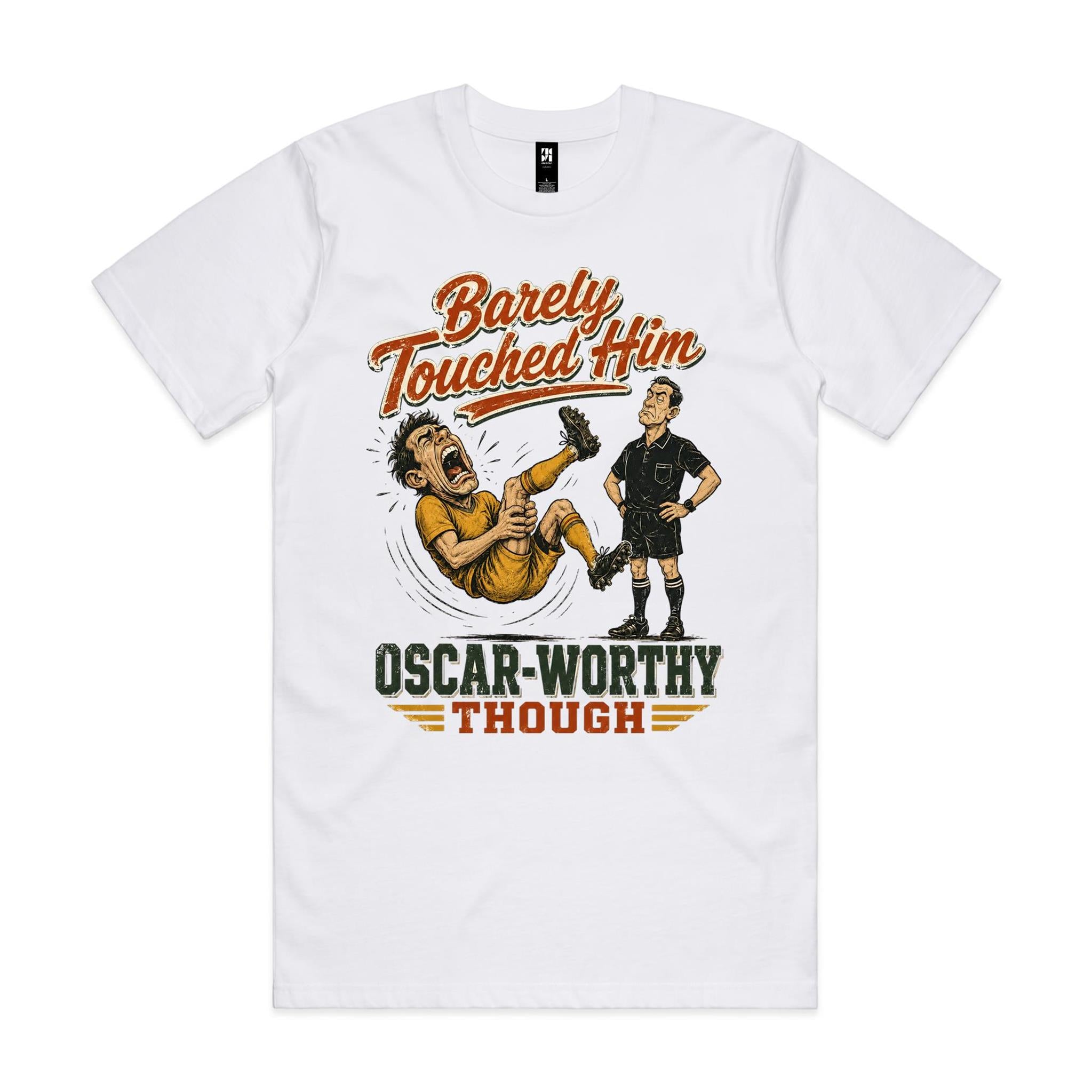 Barely Touched Him | Football Tee