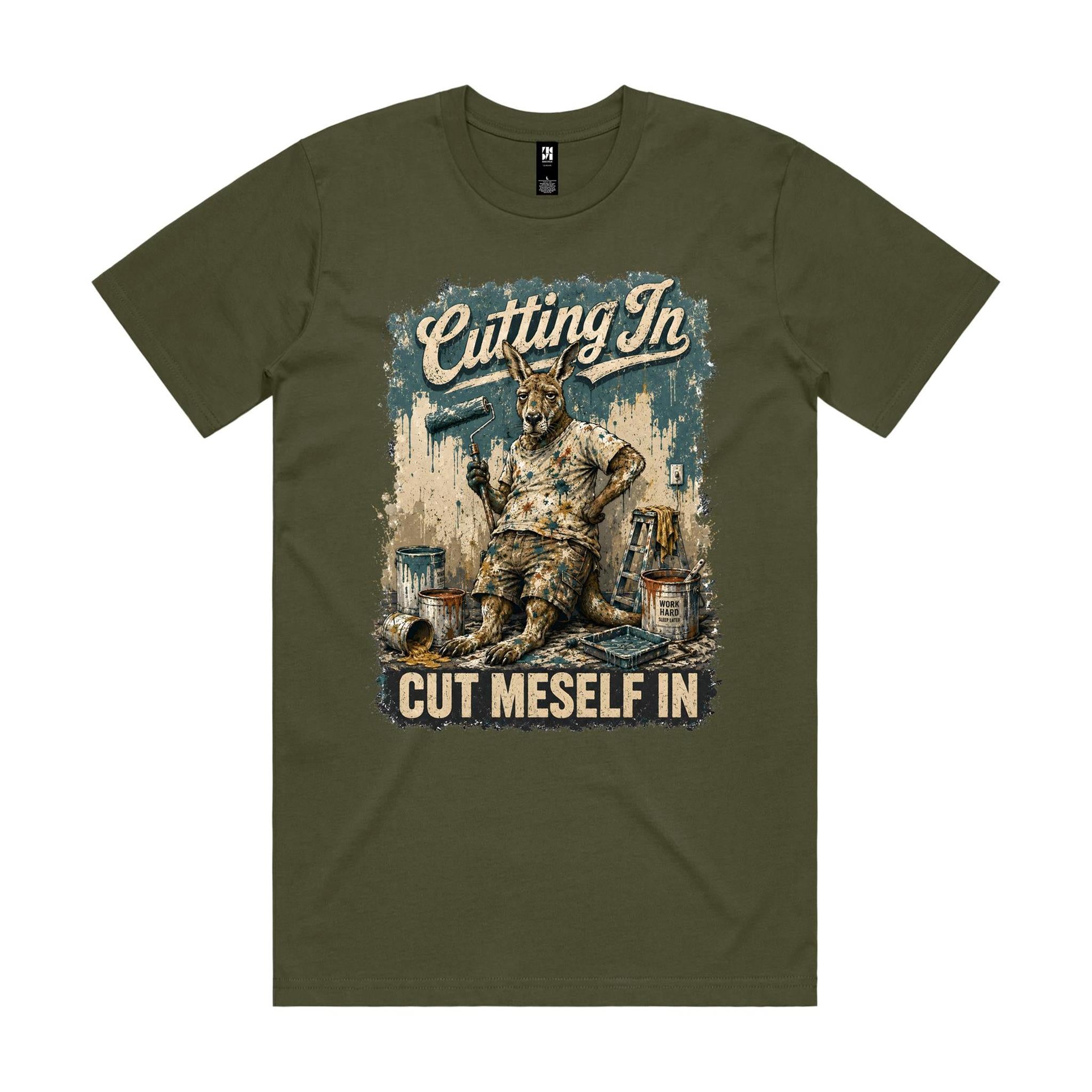 Cutting In — Cut Meself In | Kangaroo Painter Tee