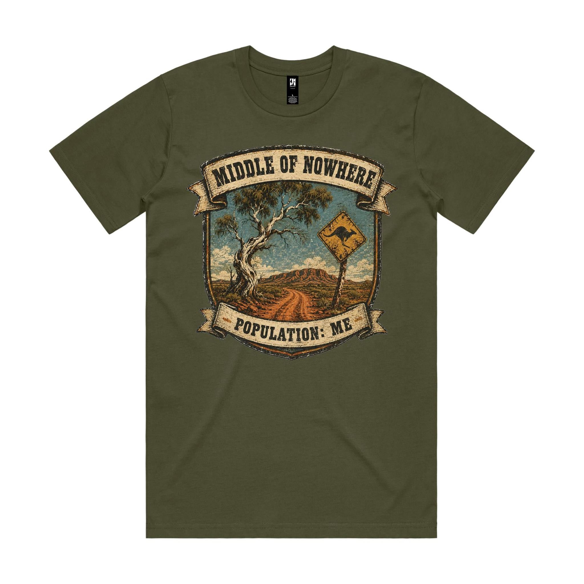 Middle of Nowhere, Population: Me — 4WD Tee