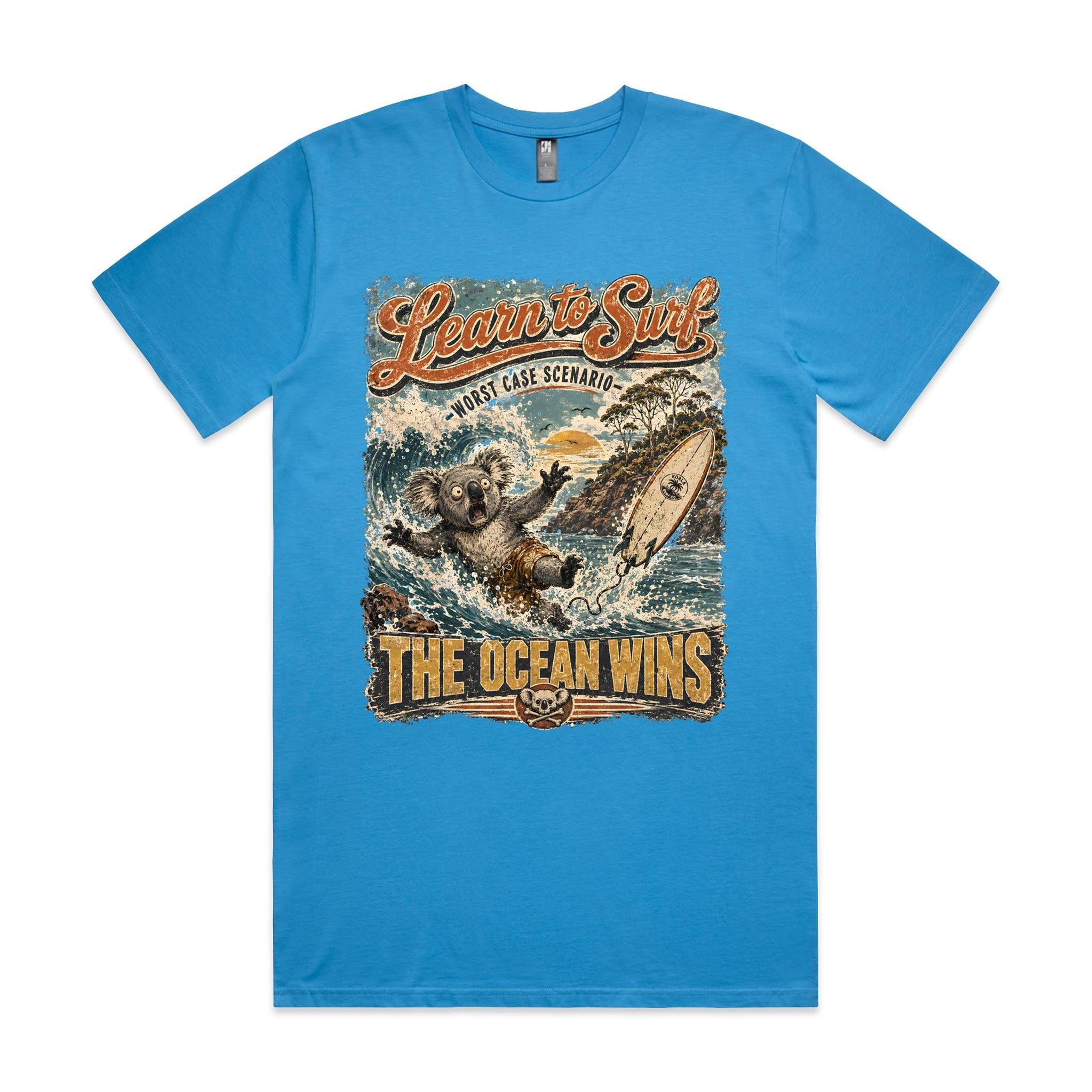 Learn to Surf — The Ocean Wins | Koala Surf Tee