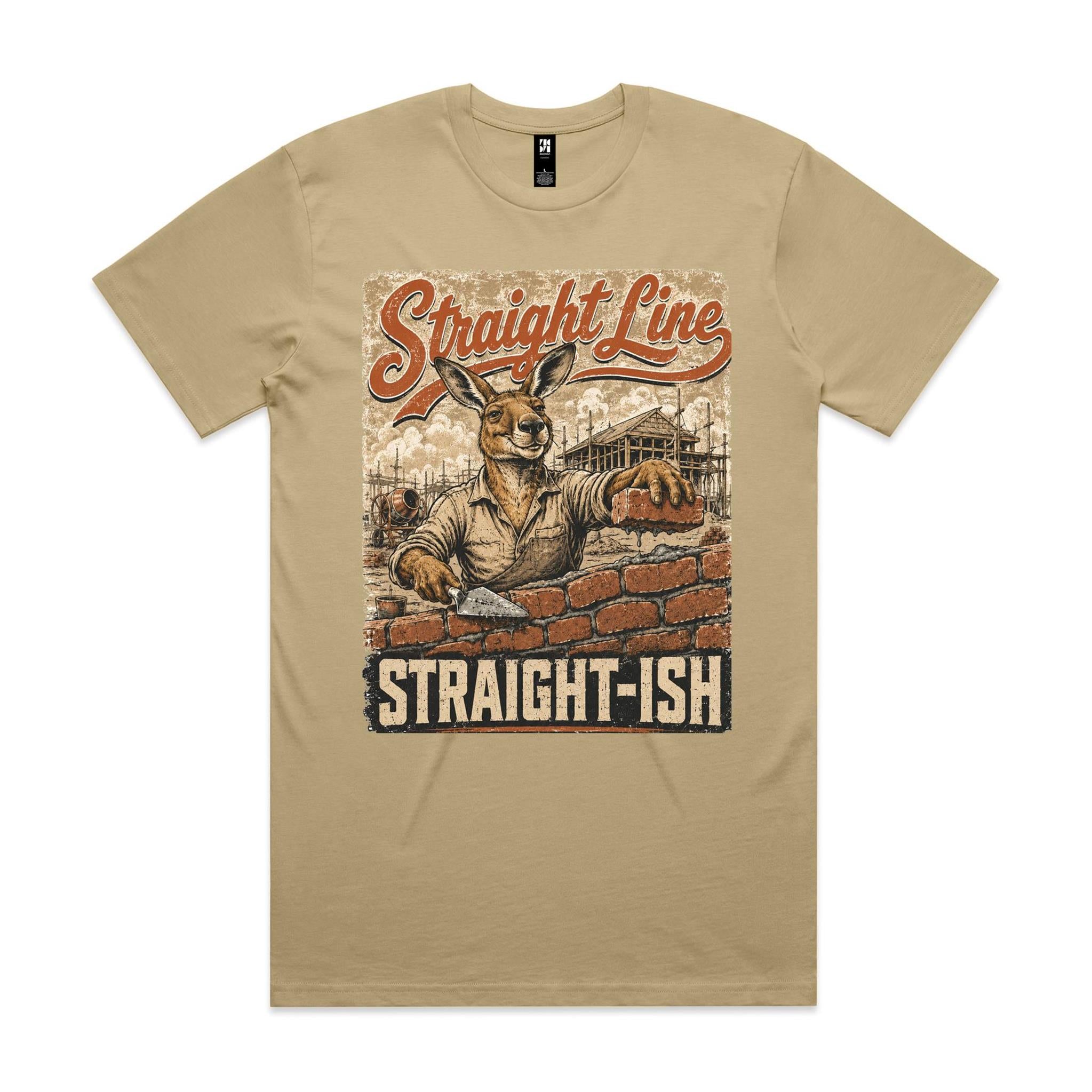 Straight Line — Straight-ish | Kangaroo Brickie Tee