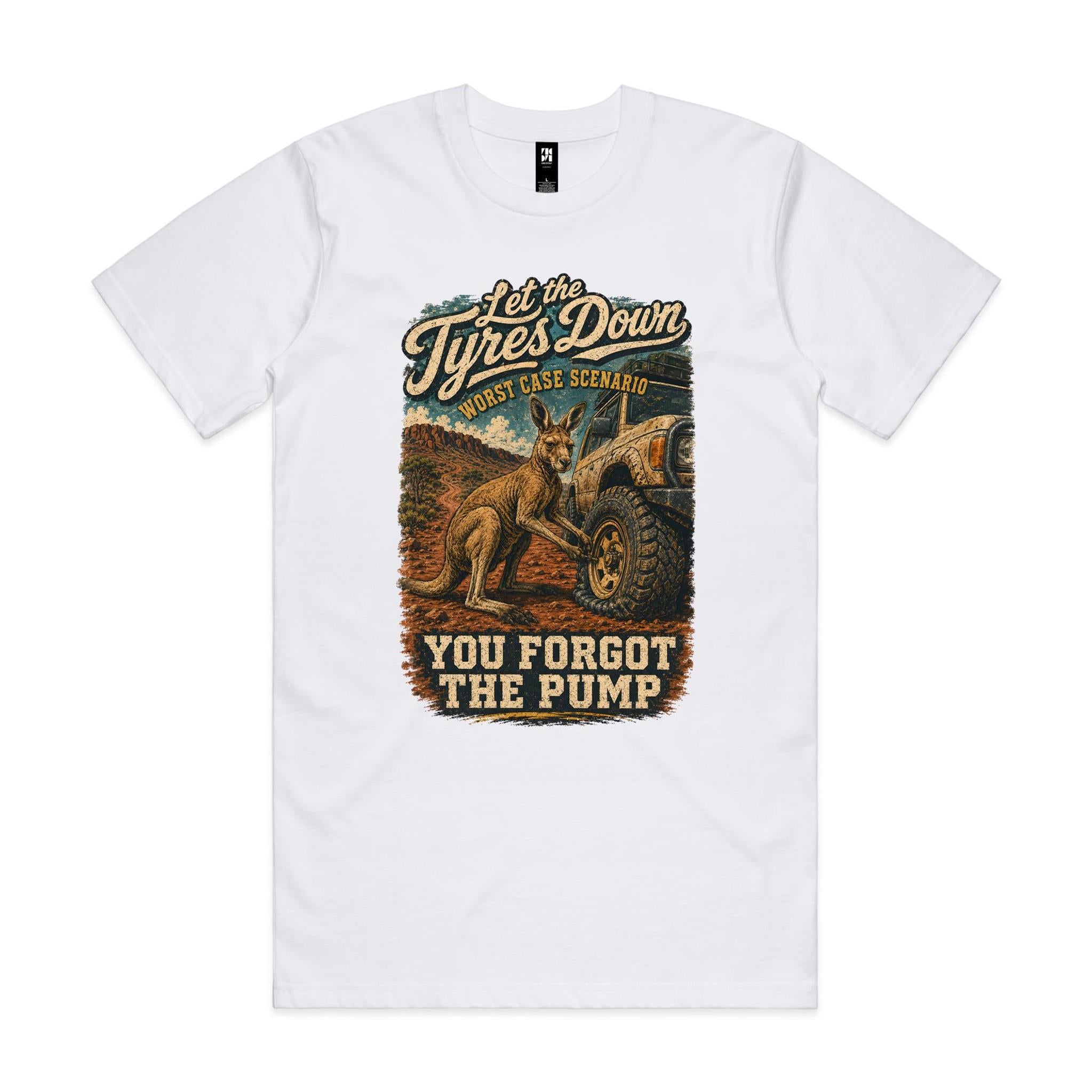 Let the Tyres Down — You Forgot the Pump | Kangaroo 4WD Tee