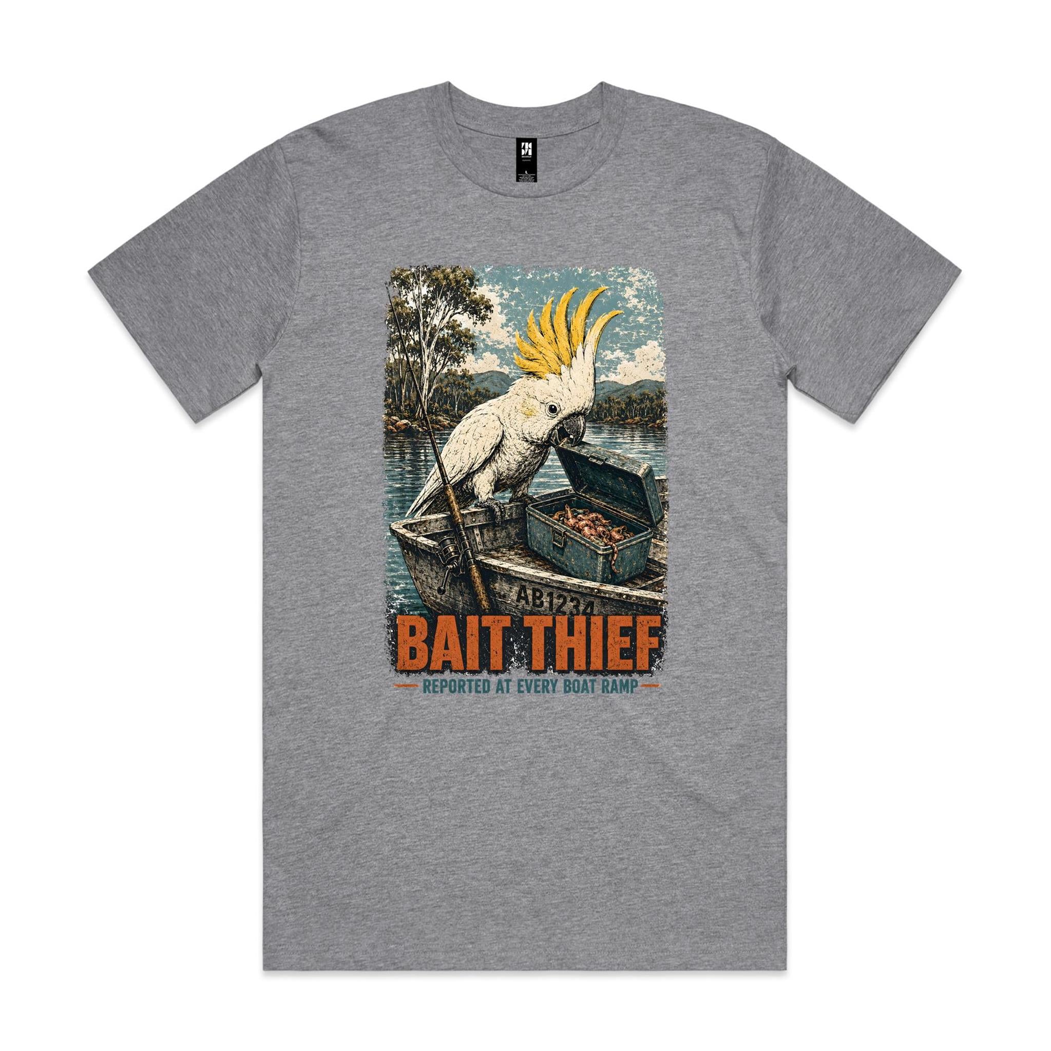 Bait Thief — Reported at Every Boat Ramp | Cockatoo Fishing Tee