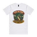 Over the Fence, Six and Out — Backyard Cricket Tee