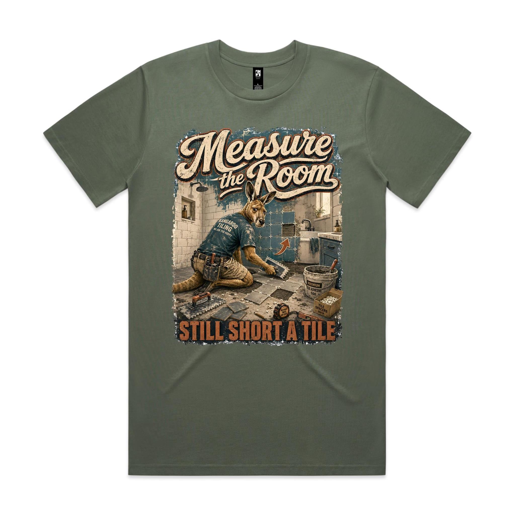 Measure the Room — Still Short a Tile | Kangaroo Tiler Tee