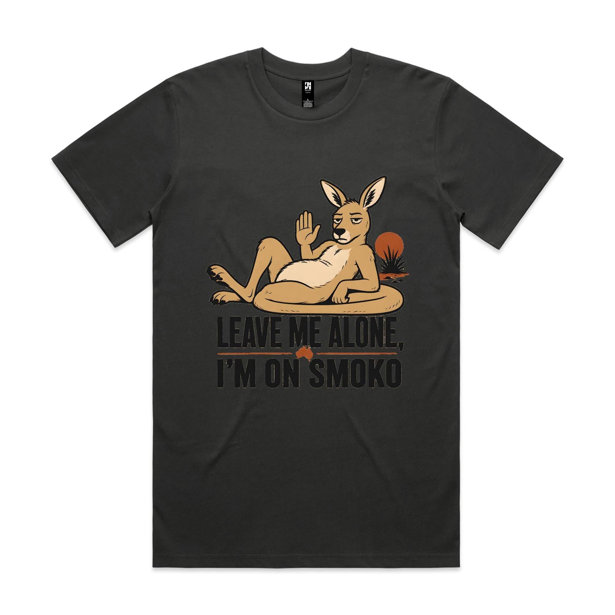 Leave Me Alone, I'm on Smoko — Reclining Kangaroo Tee