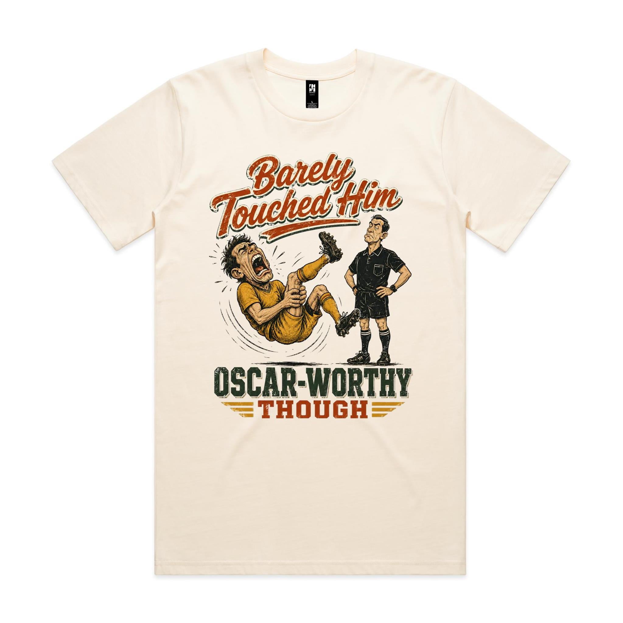 Barely Touched Him | Football Tee