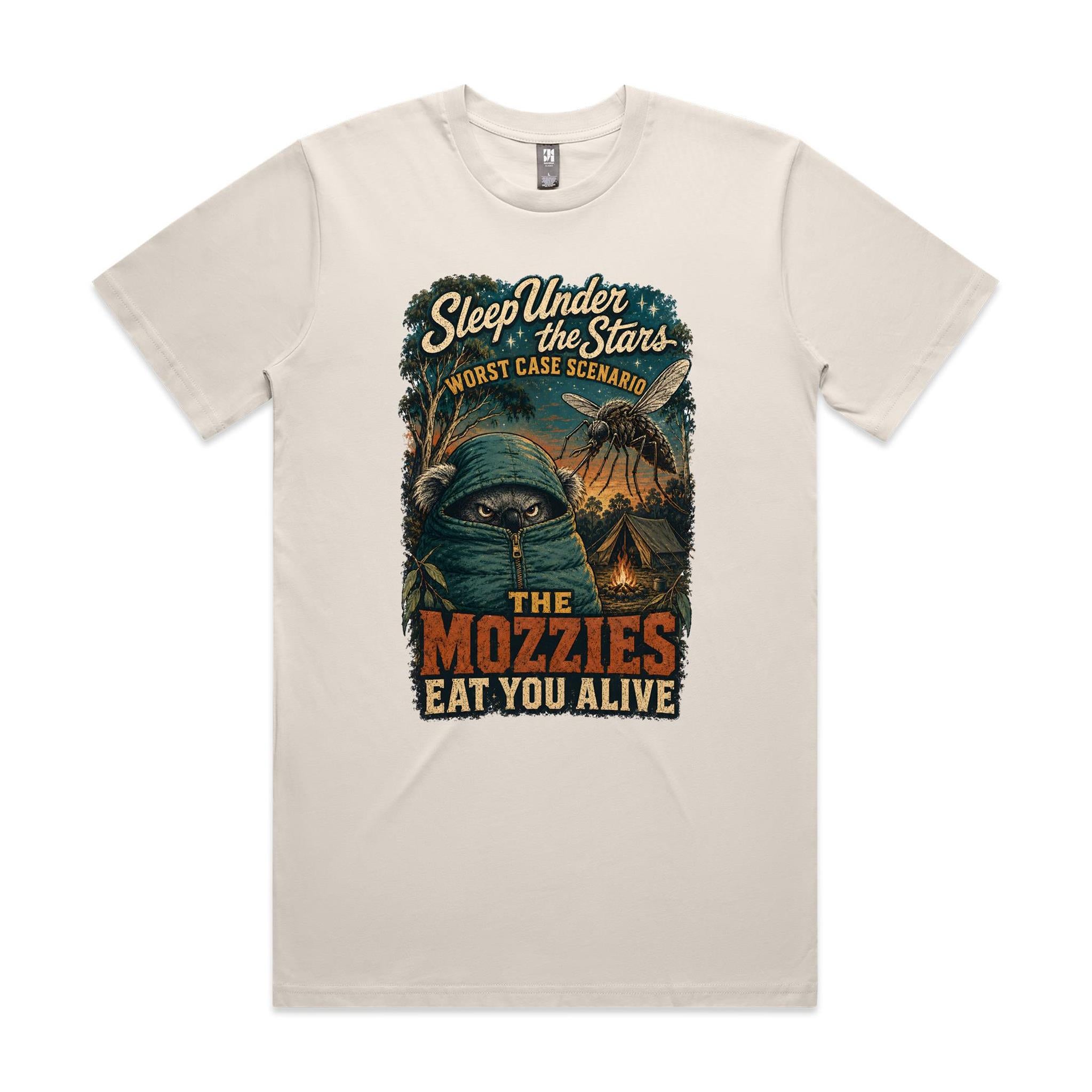 Sleep Under the Stars — The Mozzies Eat You Alive | Koala Camping Tee