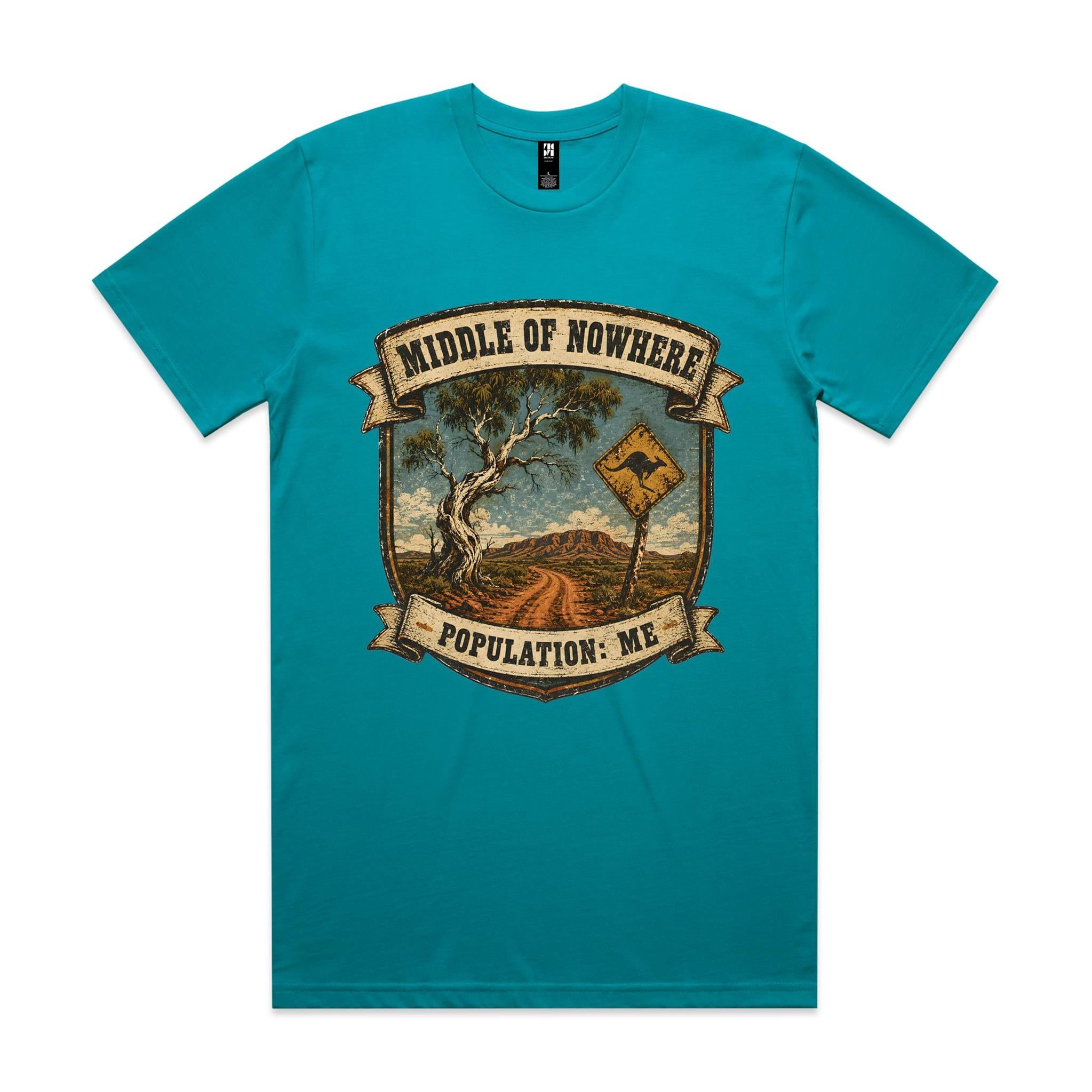 Middle of Nowhere, Population: Me — 4WD Tee
