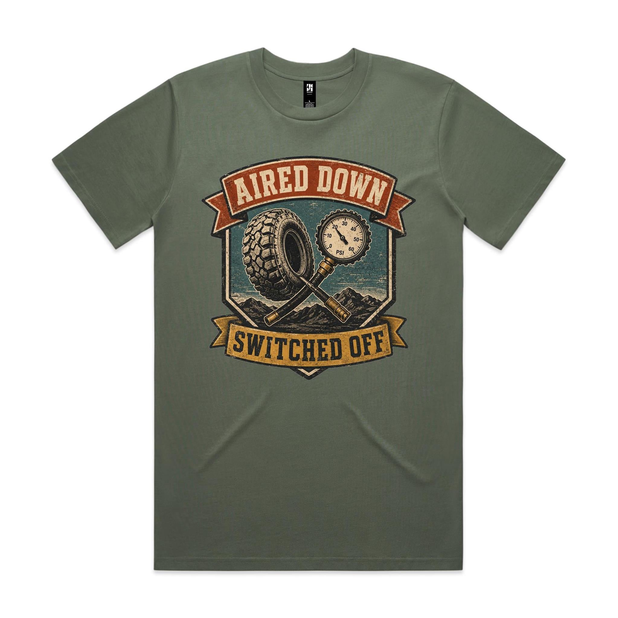 Aired Down, Switched Off — 4WD Tee