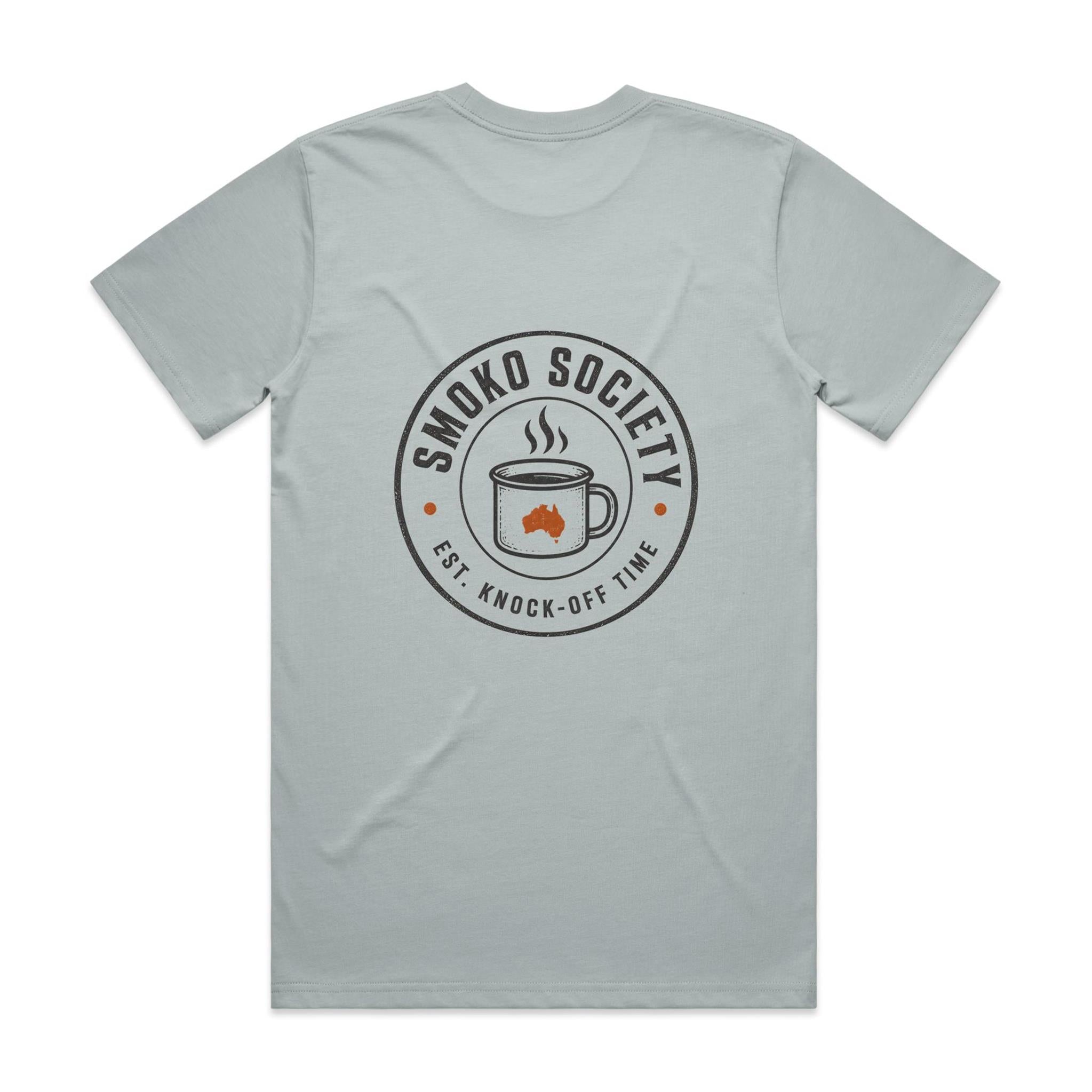 Smoko Society — Est. Knock-Off Time | Enamel Mug Logo Tee