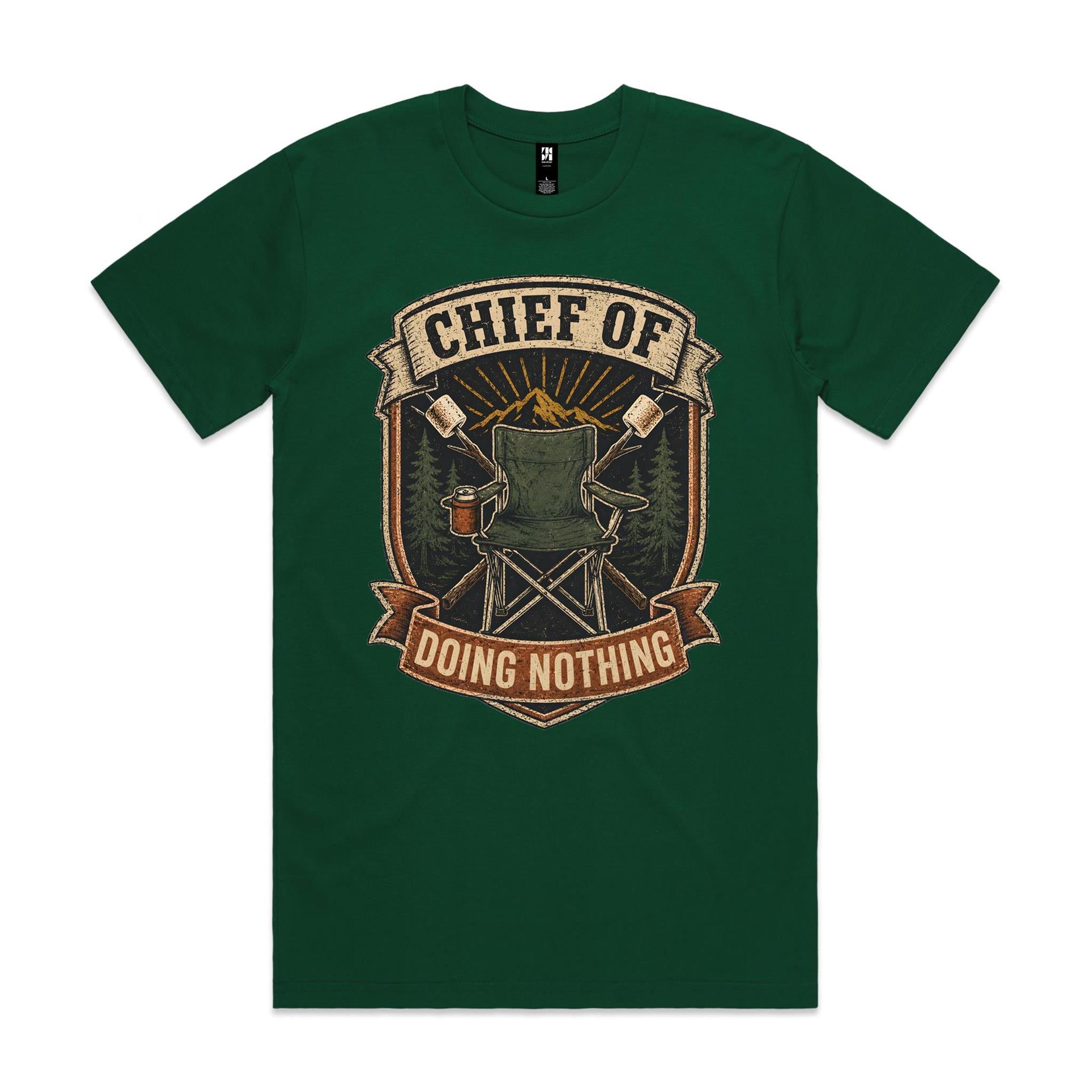 Chief of Doing Nothing — Camping Tee
