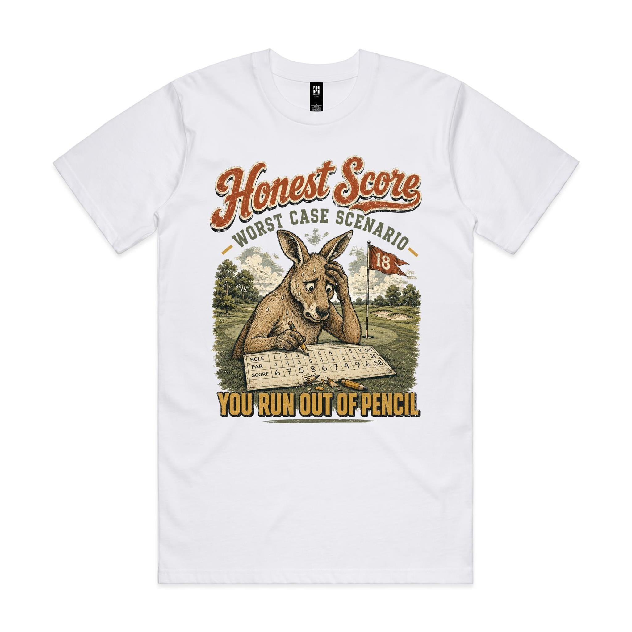 Honest Score — Worst Case Scenario | Golf Kangaroo Tee