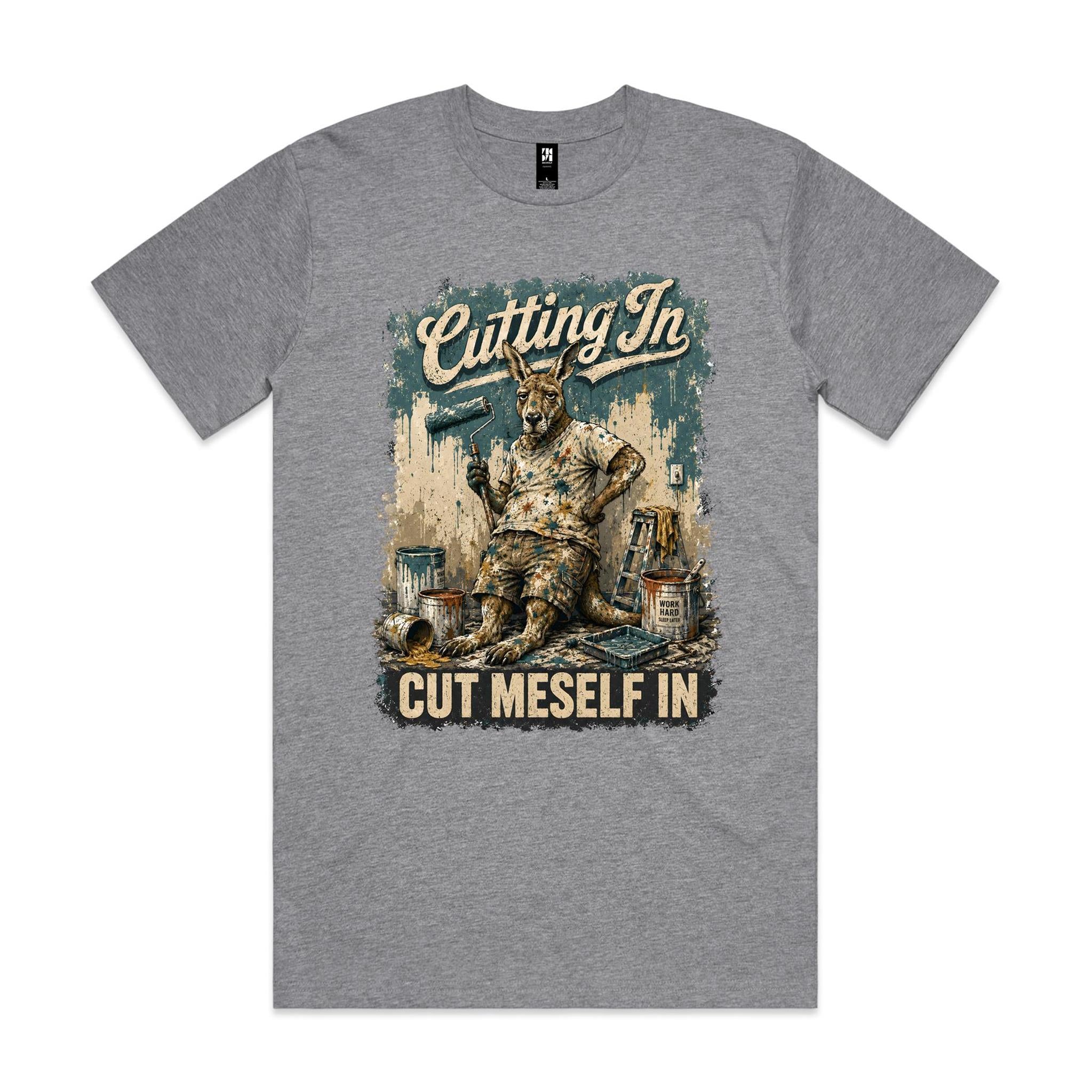 Cutting In — Cut Meself In | Kangaroo Painter Tee