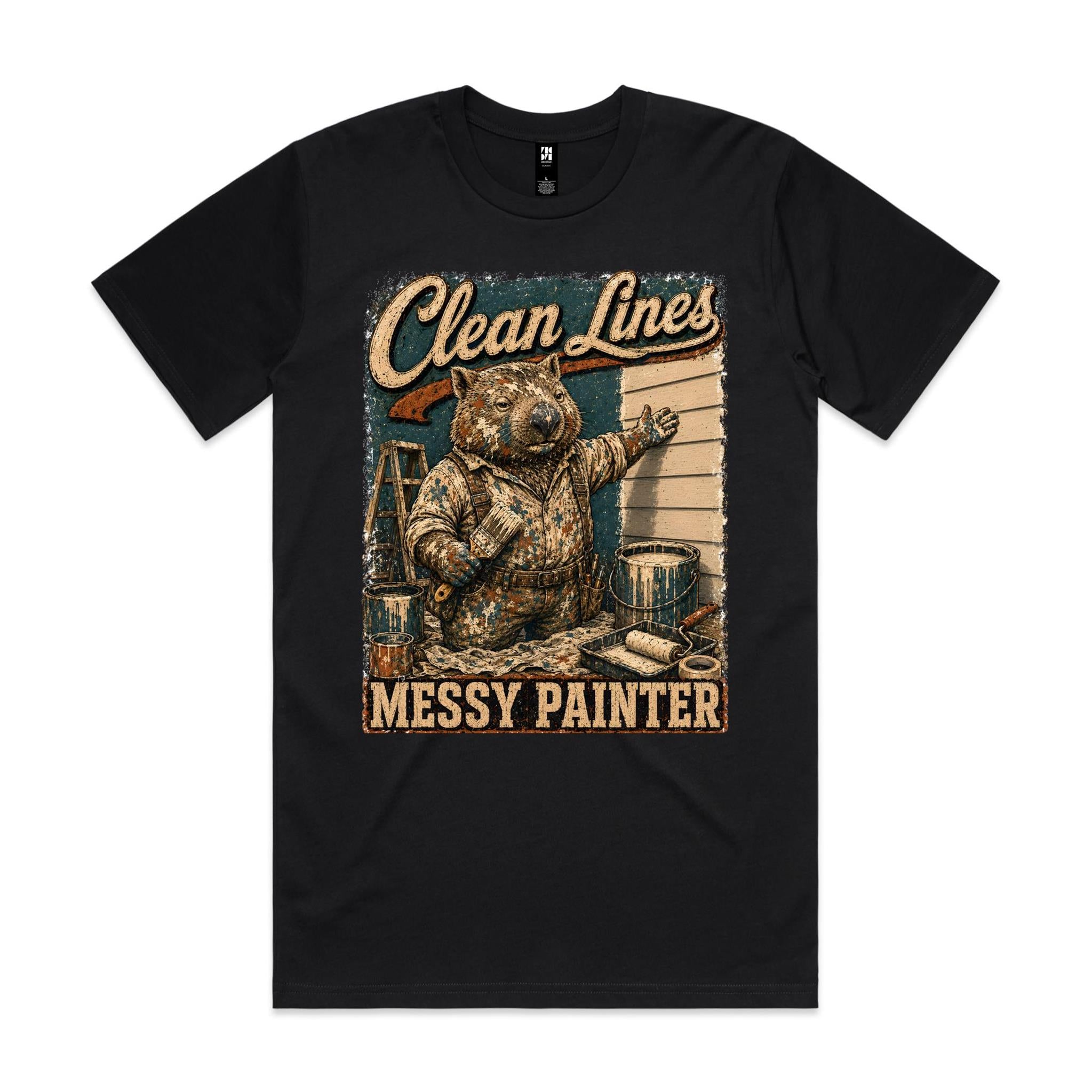 Clean Lines, Messy Painter | Wombat Painter Tee
