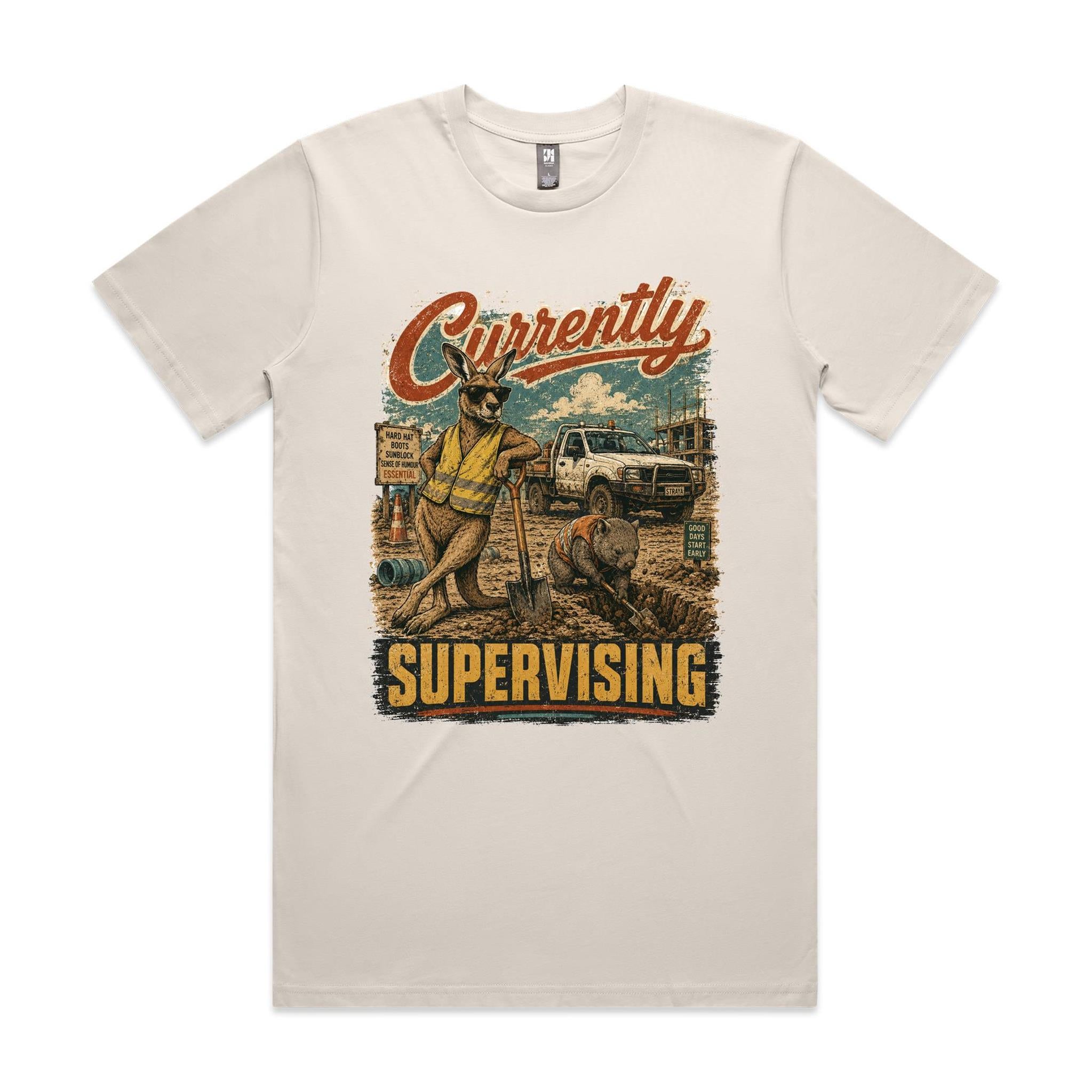 Currently Supervising — Kangaroo & Wombat Tradie Tee
