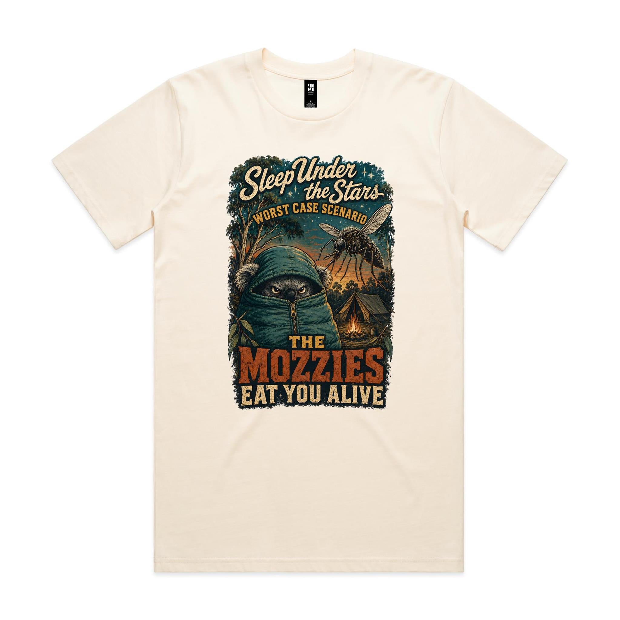 Sleep Under the Stars — The Mozzies Eat You Alive | Koala Camping Tee
