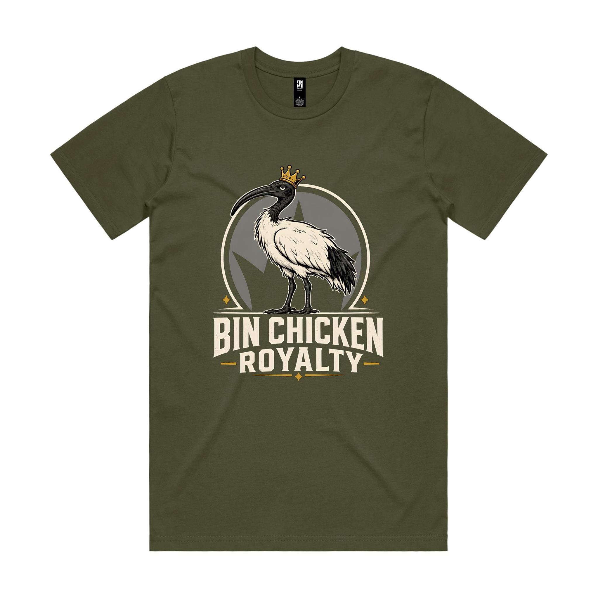 Bin Chicken Royalty — Crowned Ibis Tee