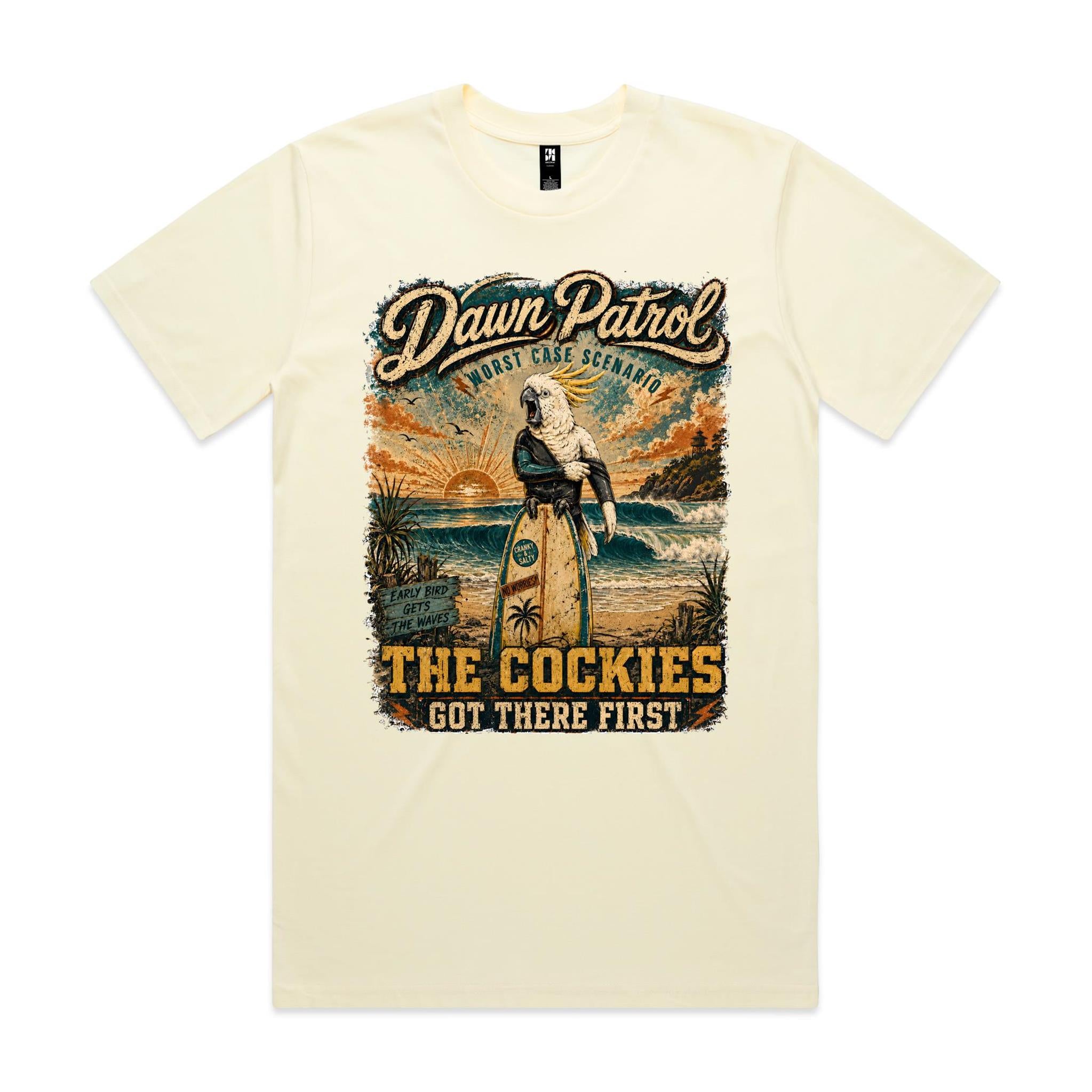 Dawn Patrol — The Cockies Got There First | Cockatoo Surf Tee