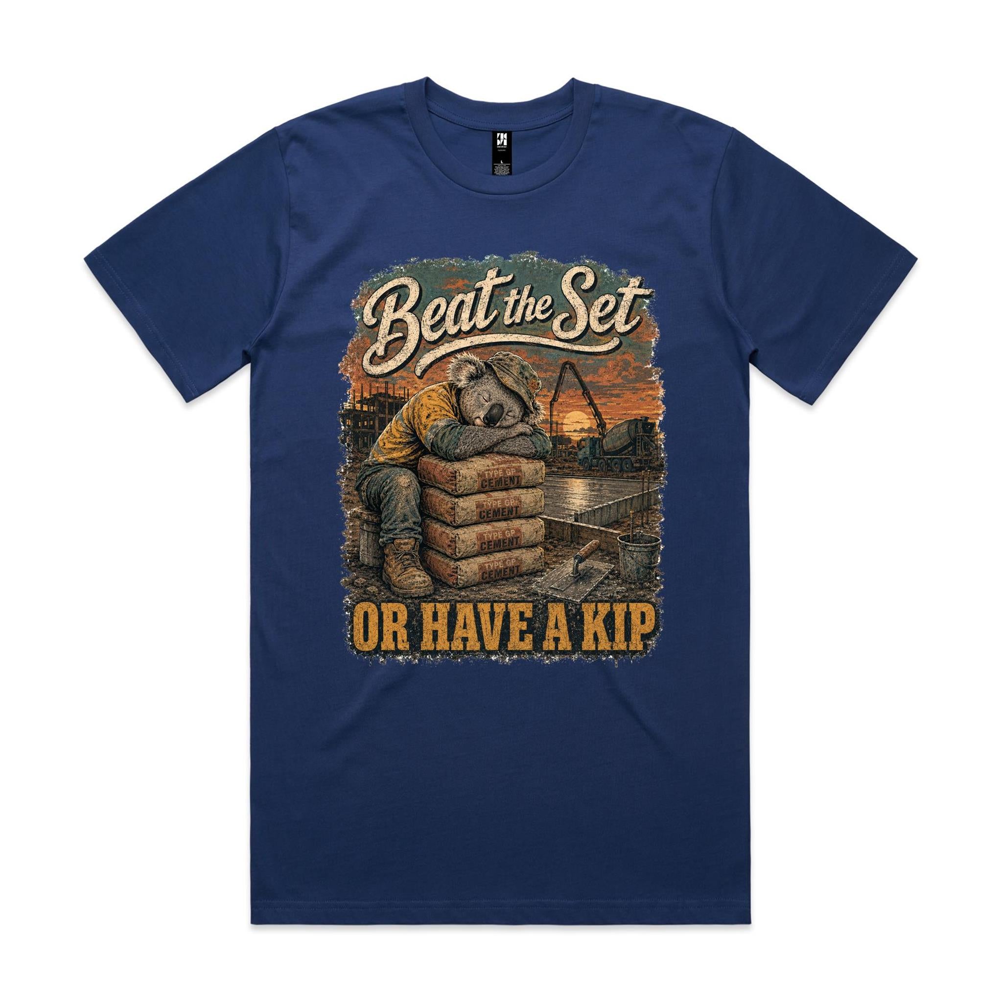 Beat the Set — Or Have a Kip | Koala Concreter Tee