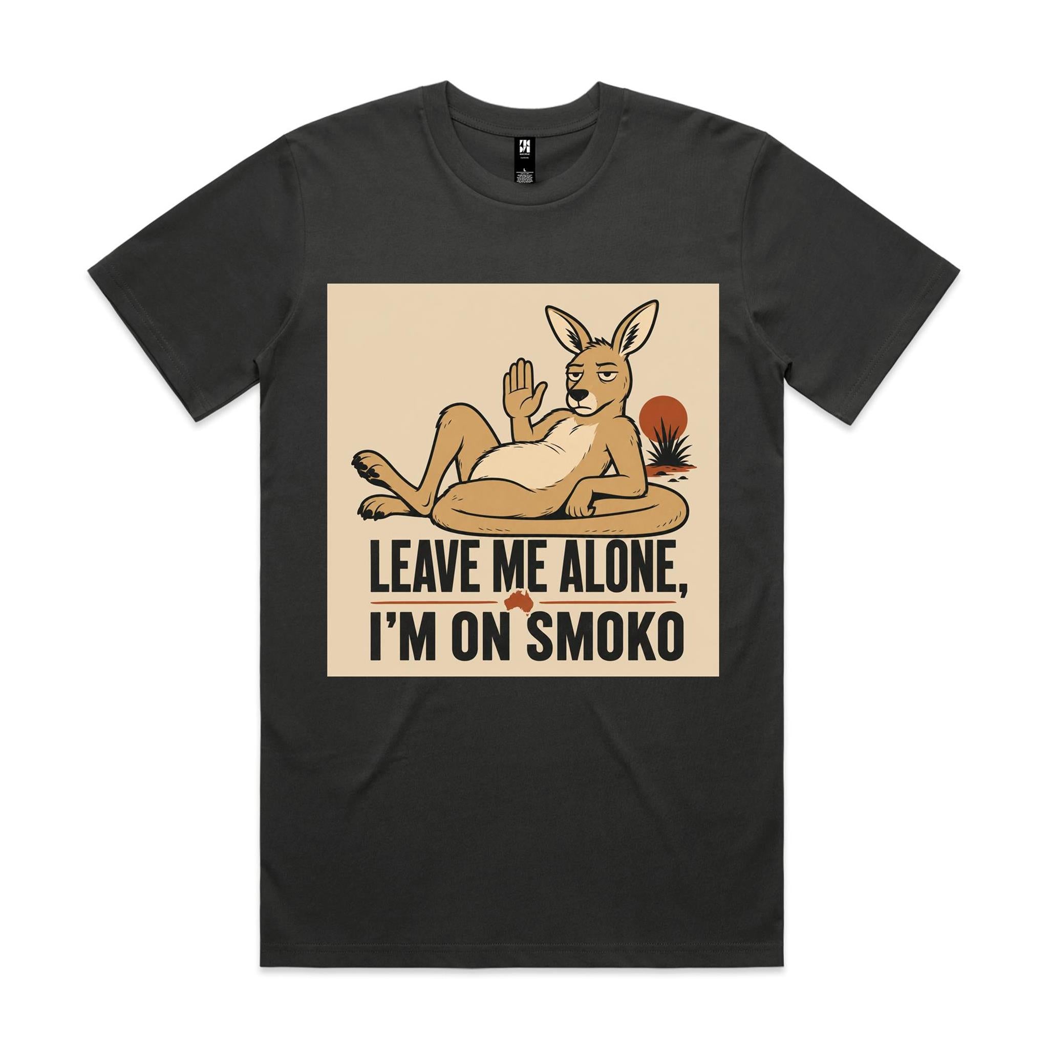 Leave Me Alone, I'm on Smoko — Reclining Kangaroo Tee
