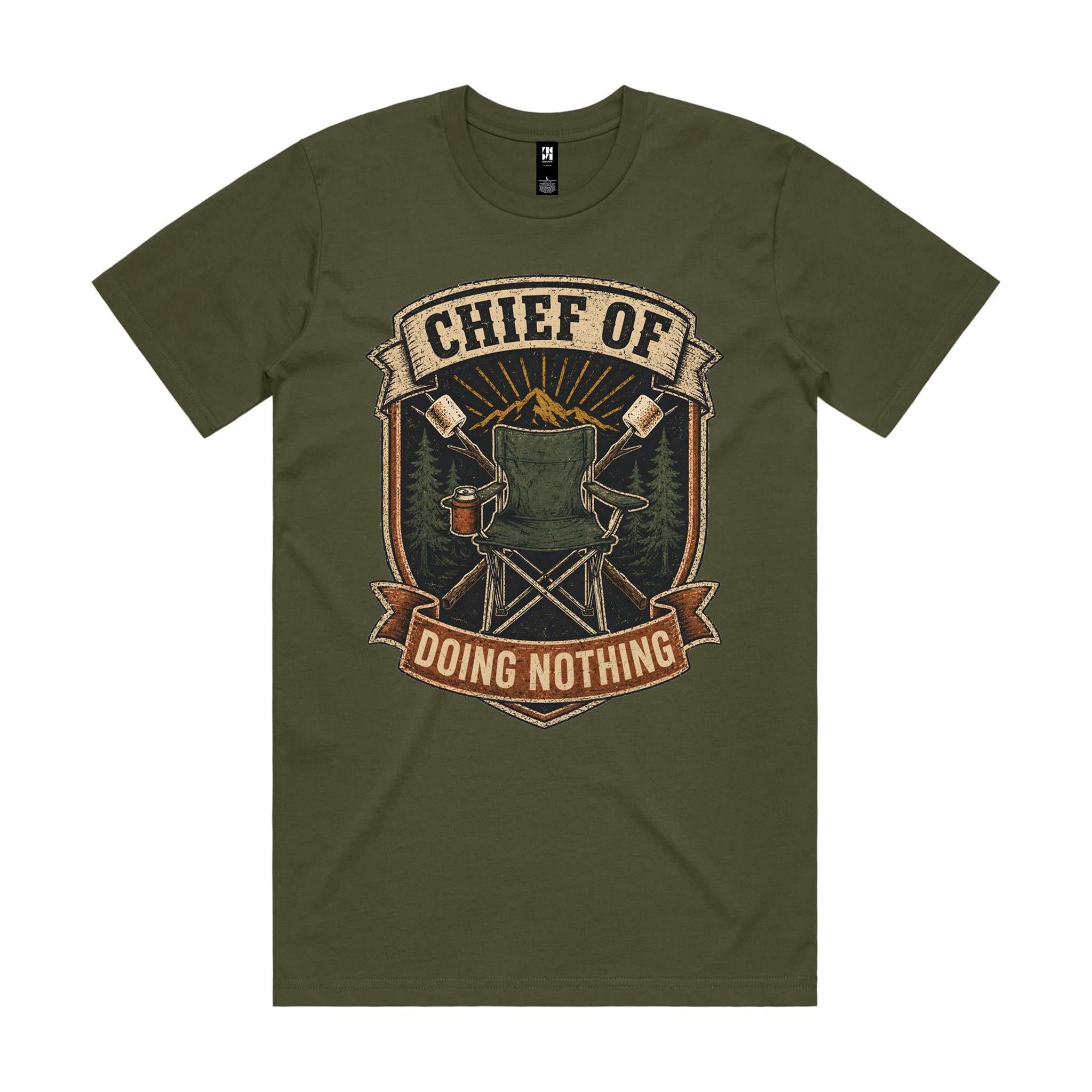 Chief of Doing Nothing — Camping Tee